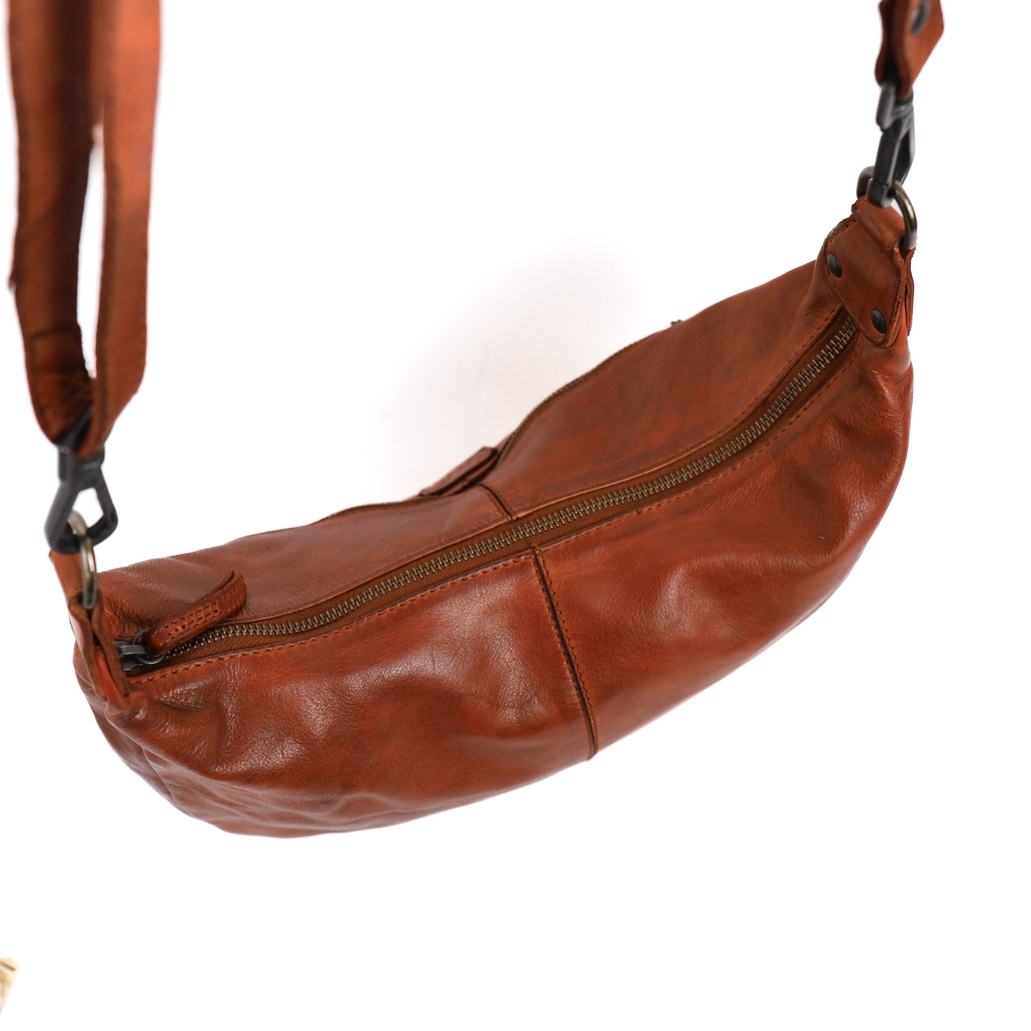 Bucket bag 'Betty' cognac