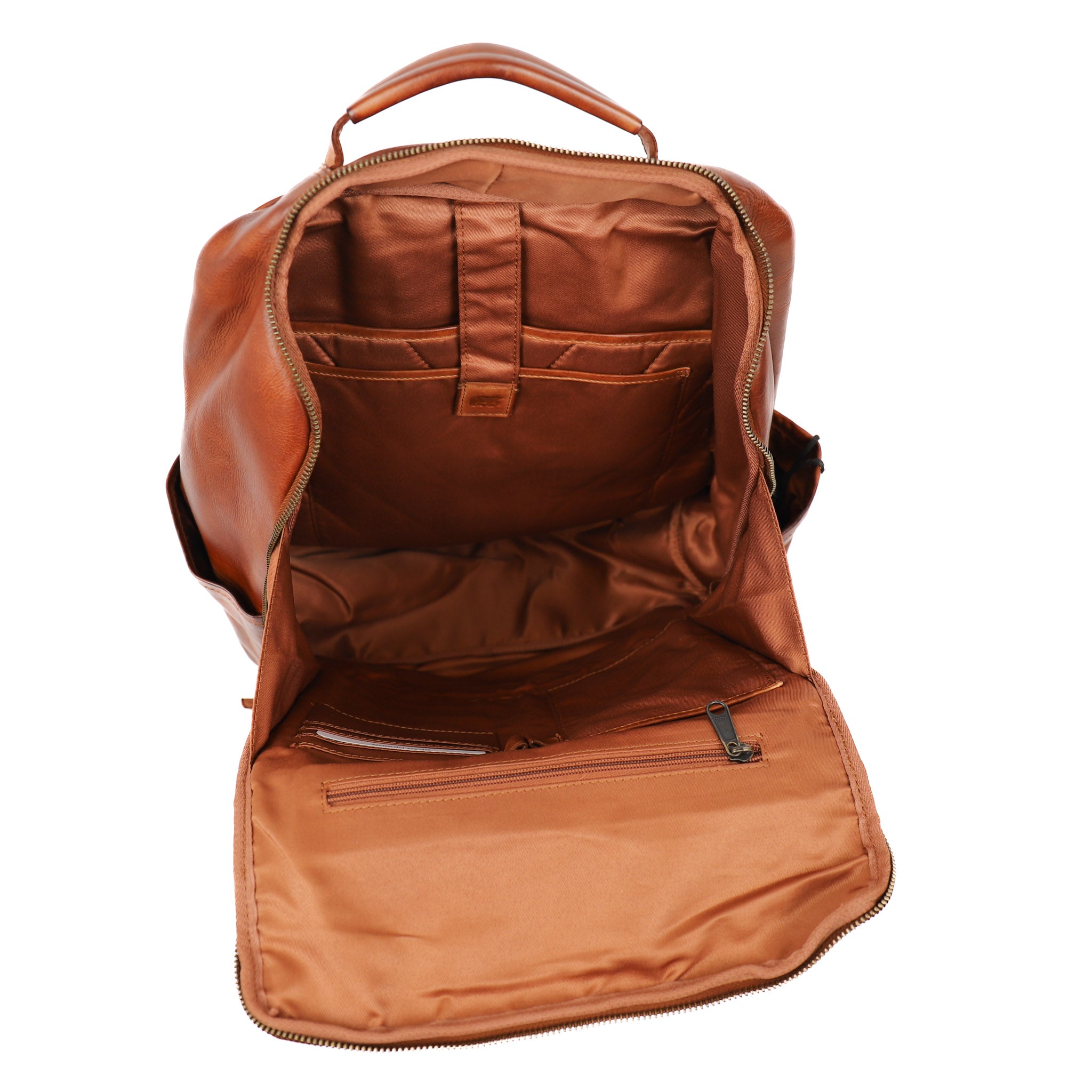 Laptop backpack 'Aart' cognac