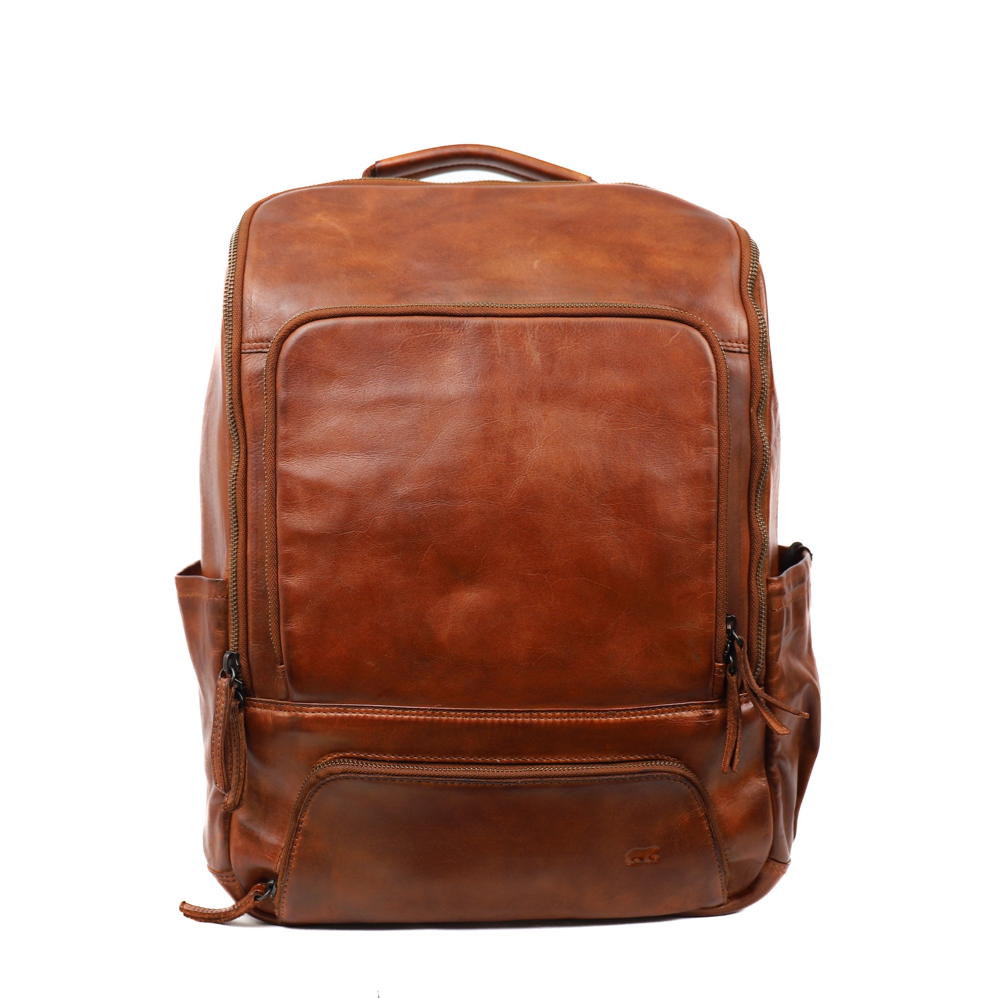 Laptop backpack 'Aart' cognac