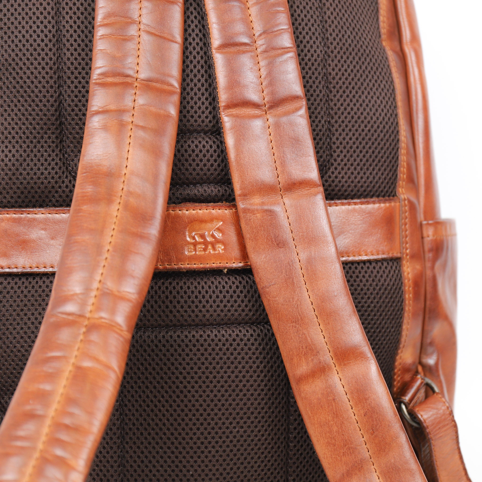 Laptop backpack 'Aart' cognac