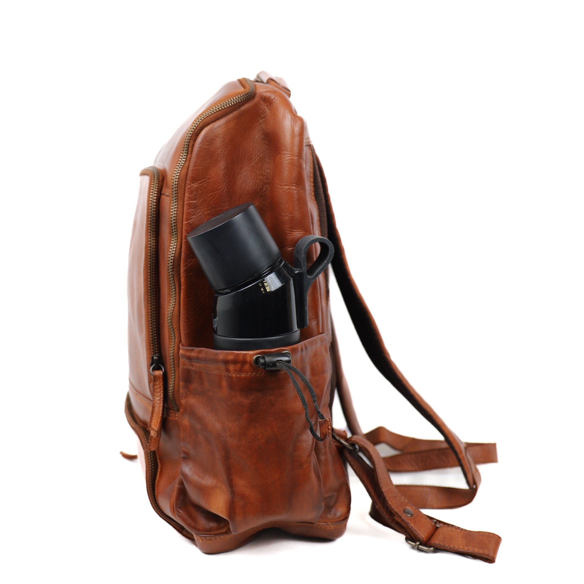 Laptop backpack 'Aart' cognac