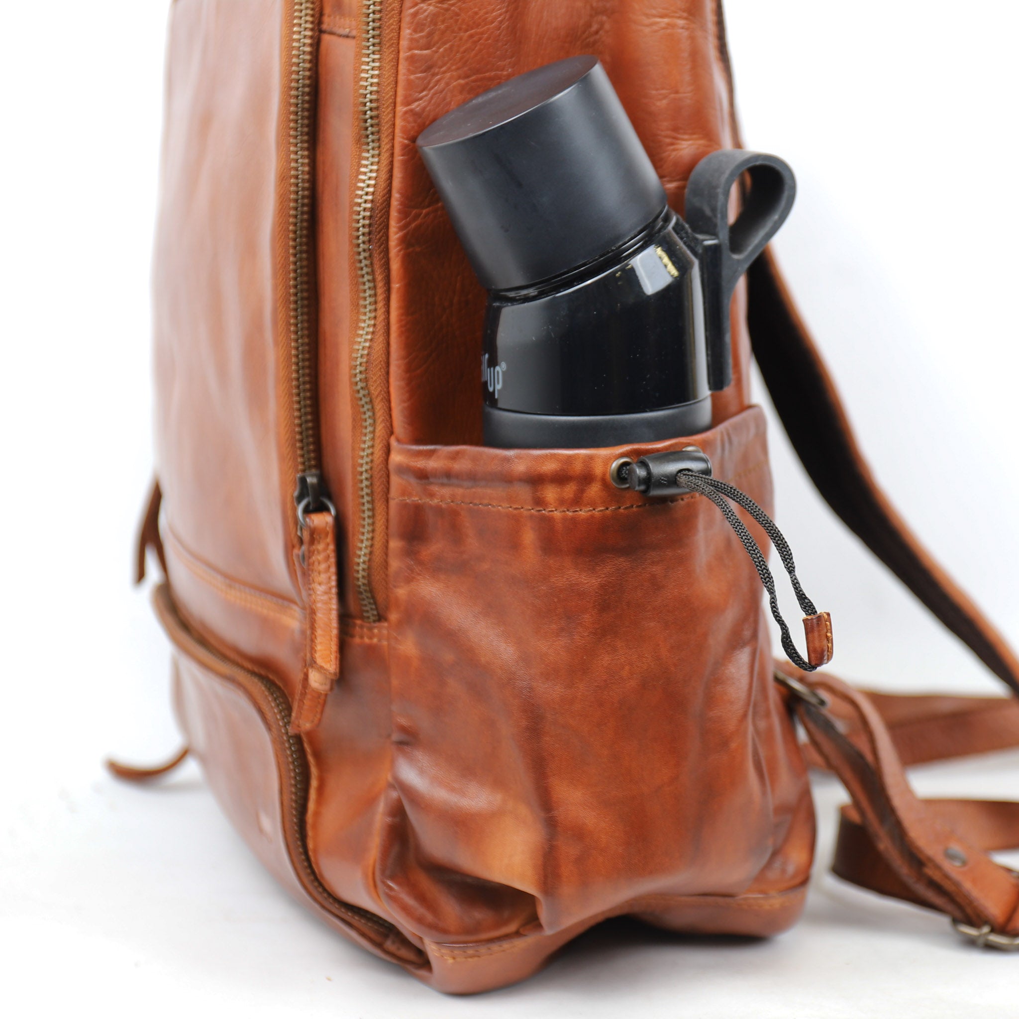 Laptop backpack 'Aart' cognac