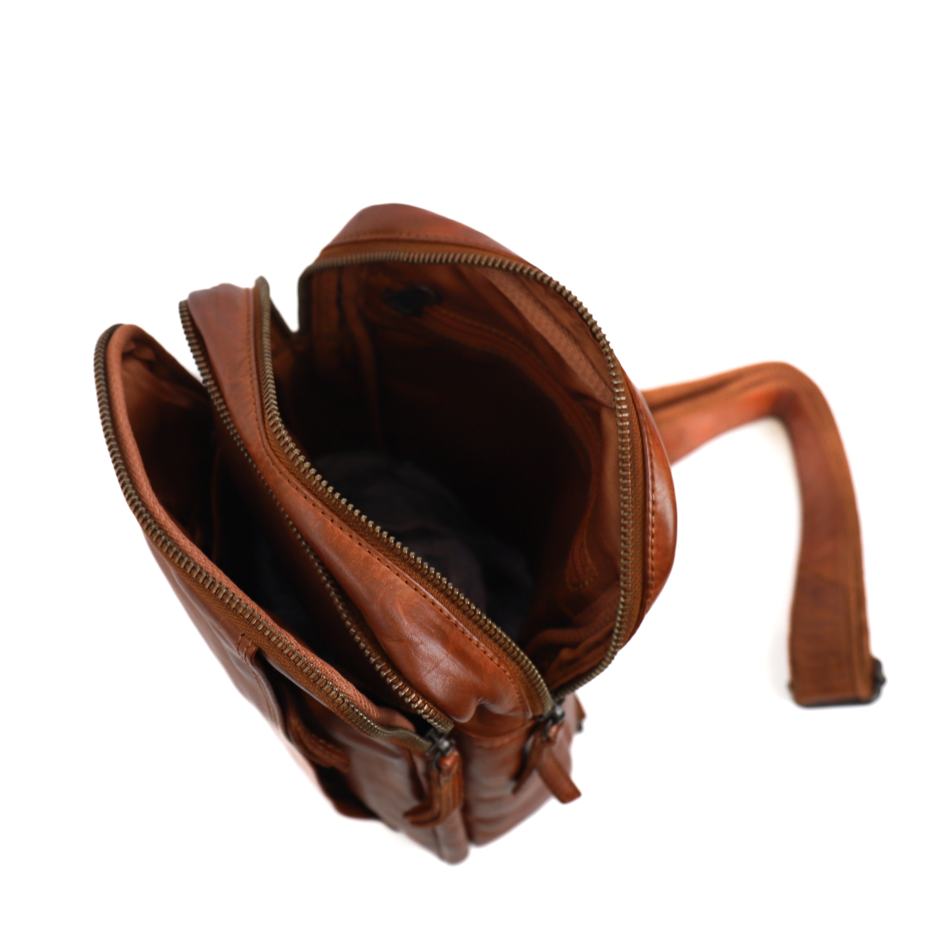 Crossbody bag 'Stefan' cognac