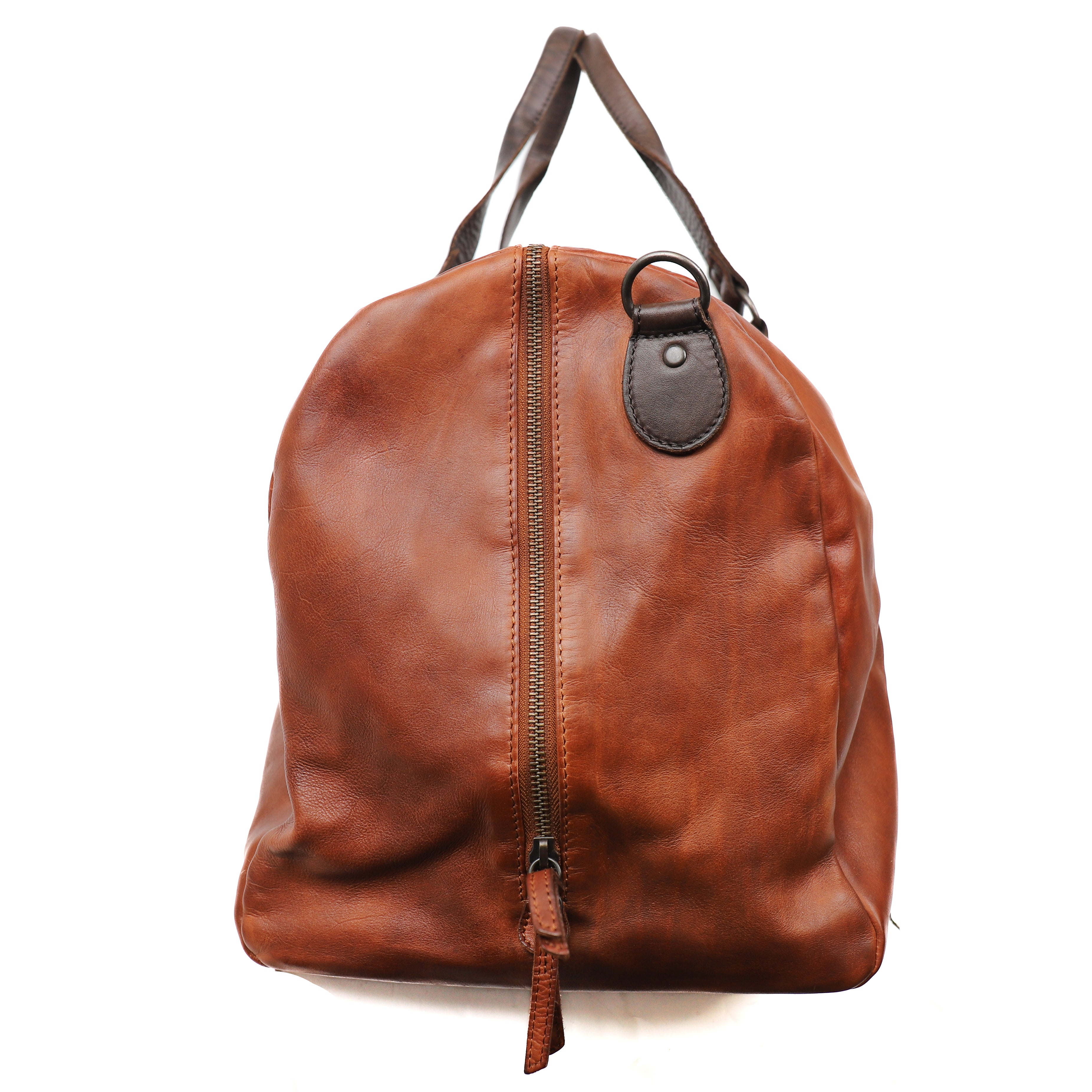 Weekendtas 'Lucien' cognac/bruin