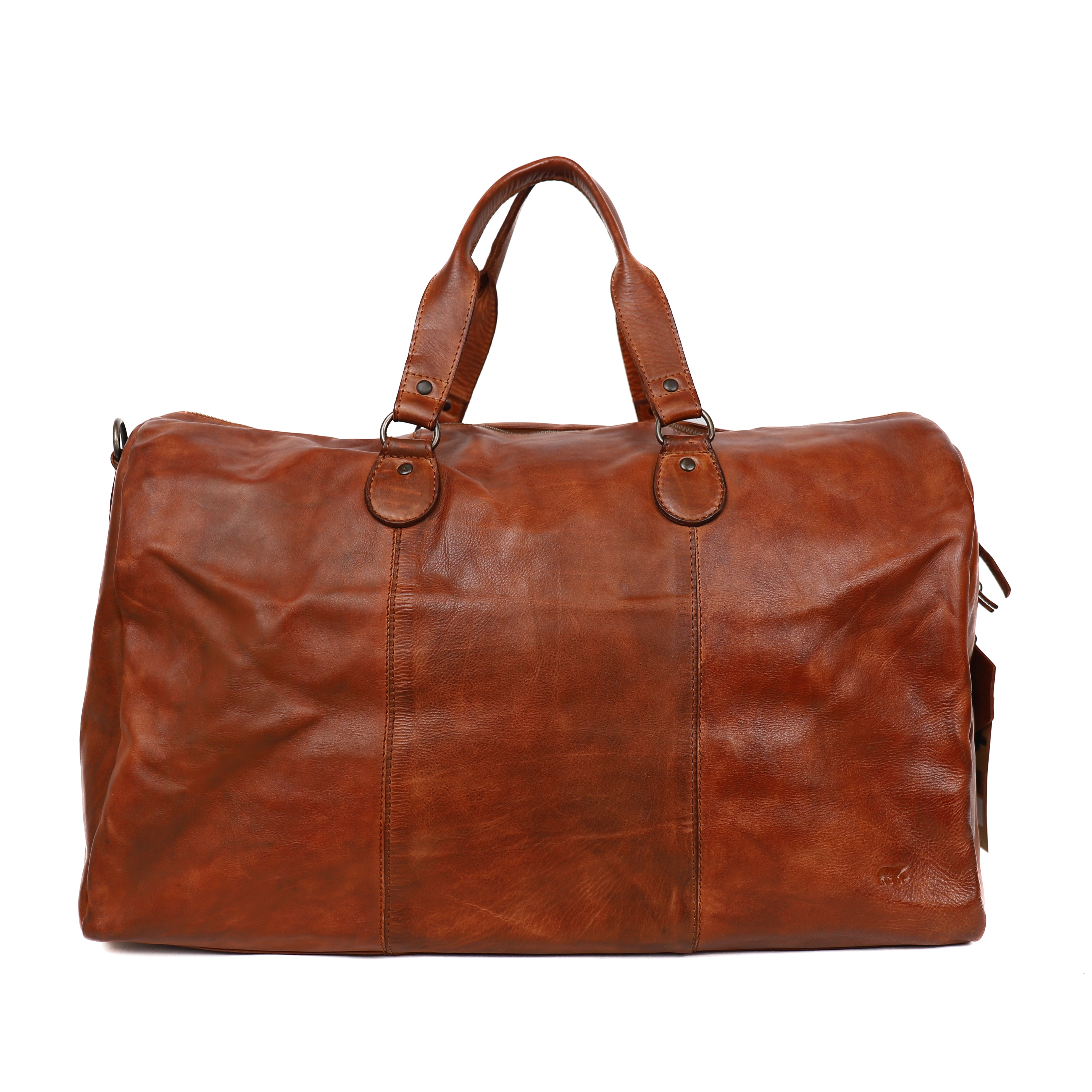 Weekend bag 'Lucien' cognac