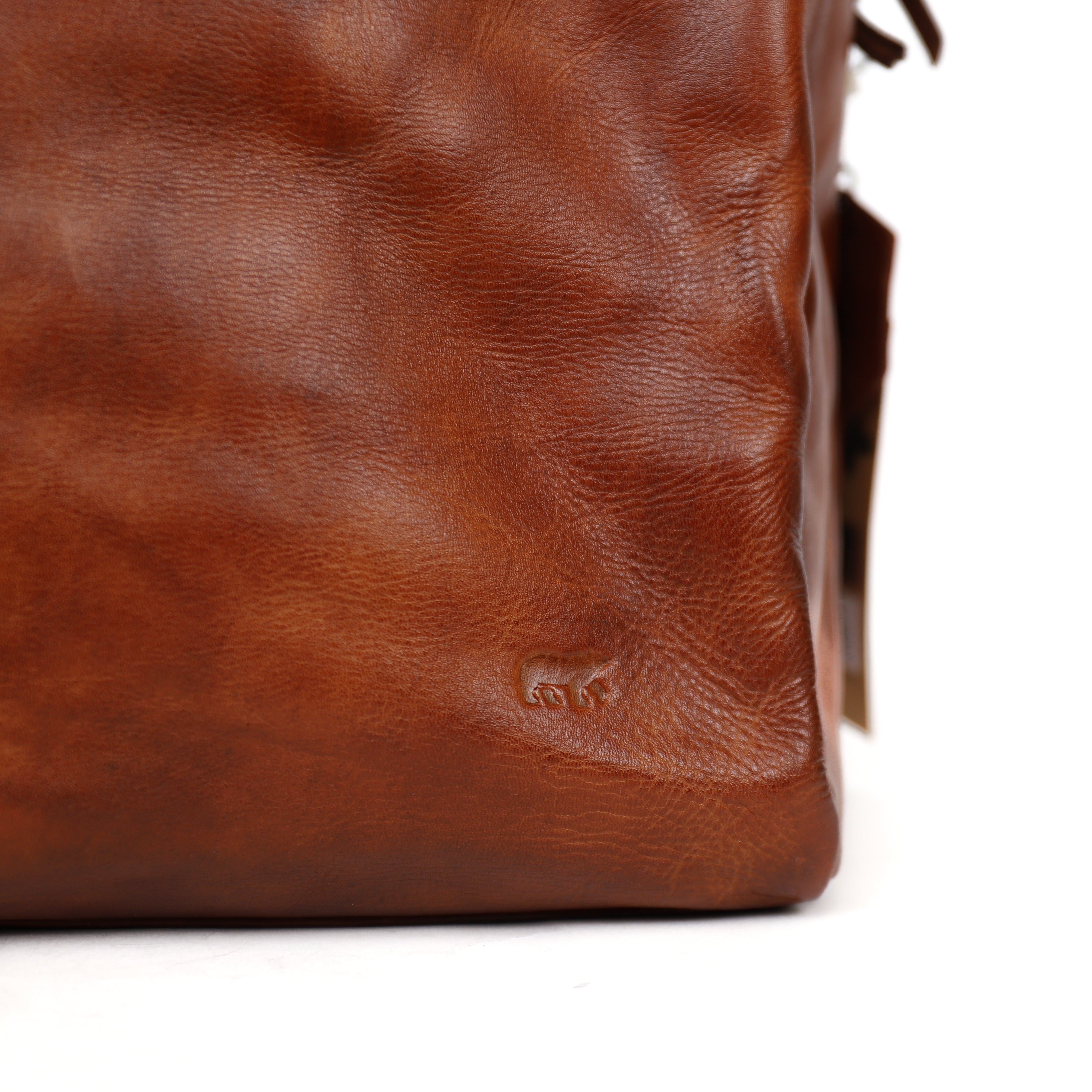 Weekend bag 'Lucien' cognac