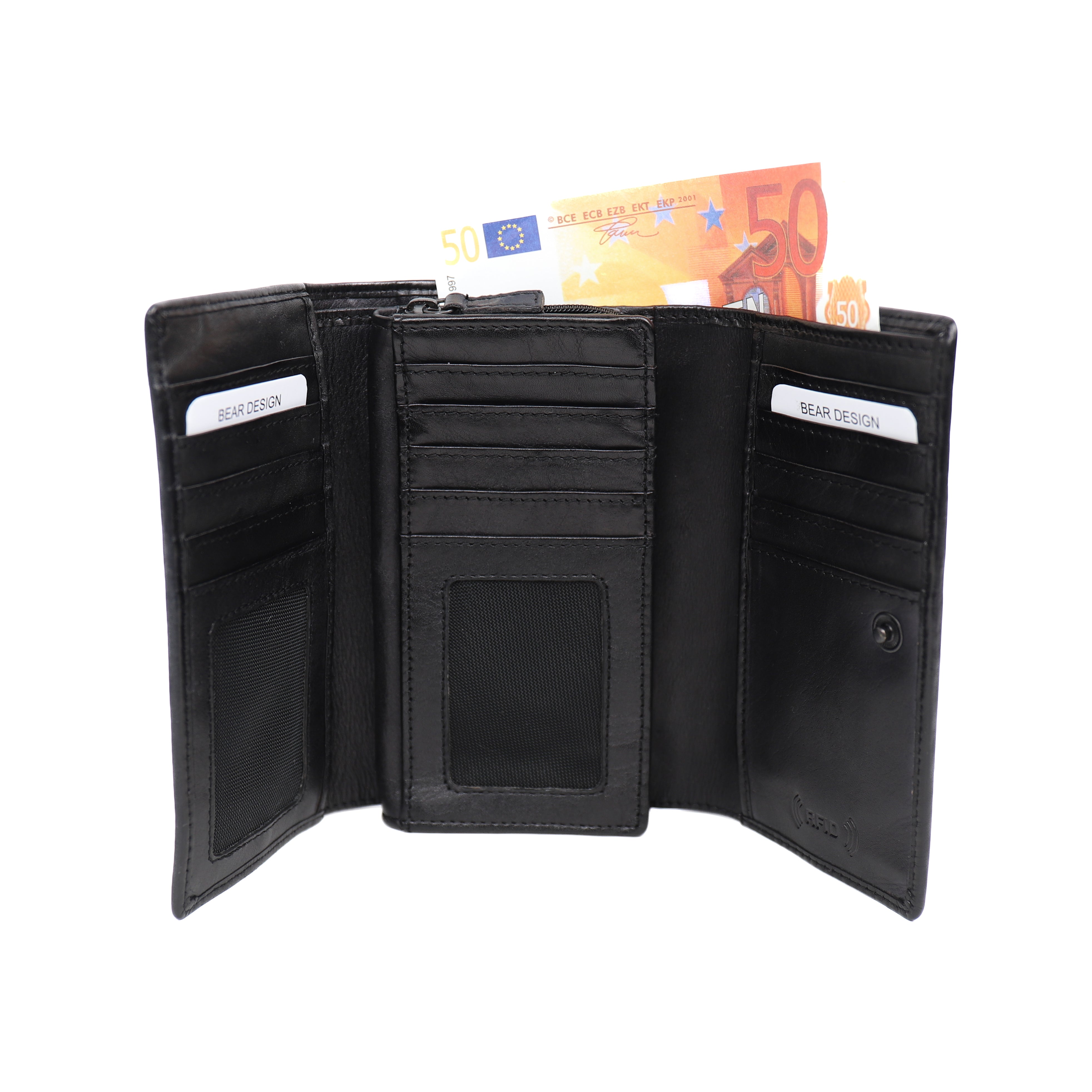 Wrap wallet 'Marit' black