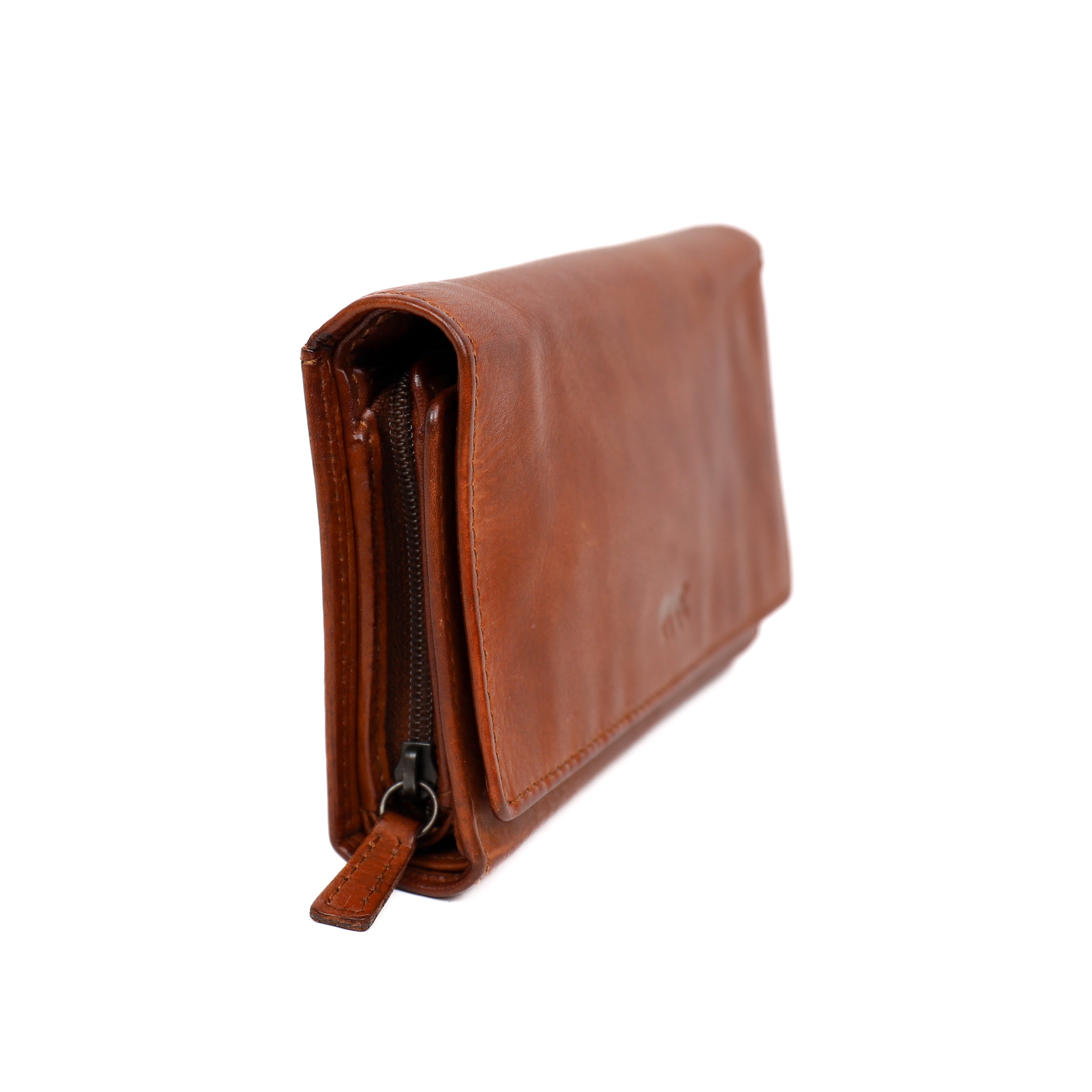 Wrap wallet 'Marit' cognac