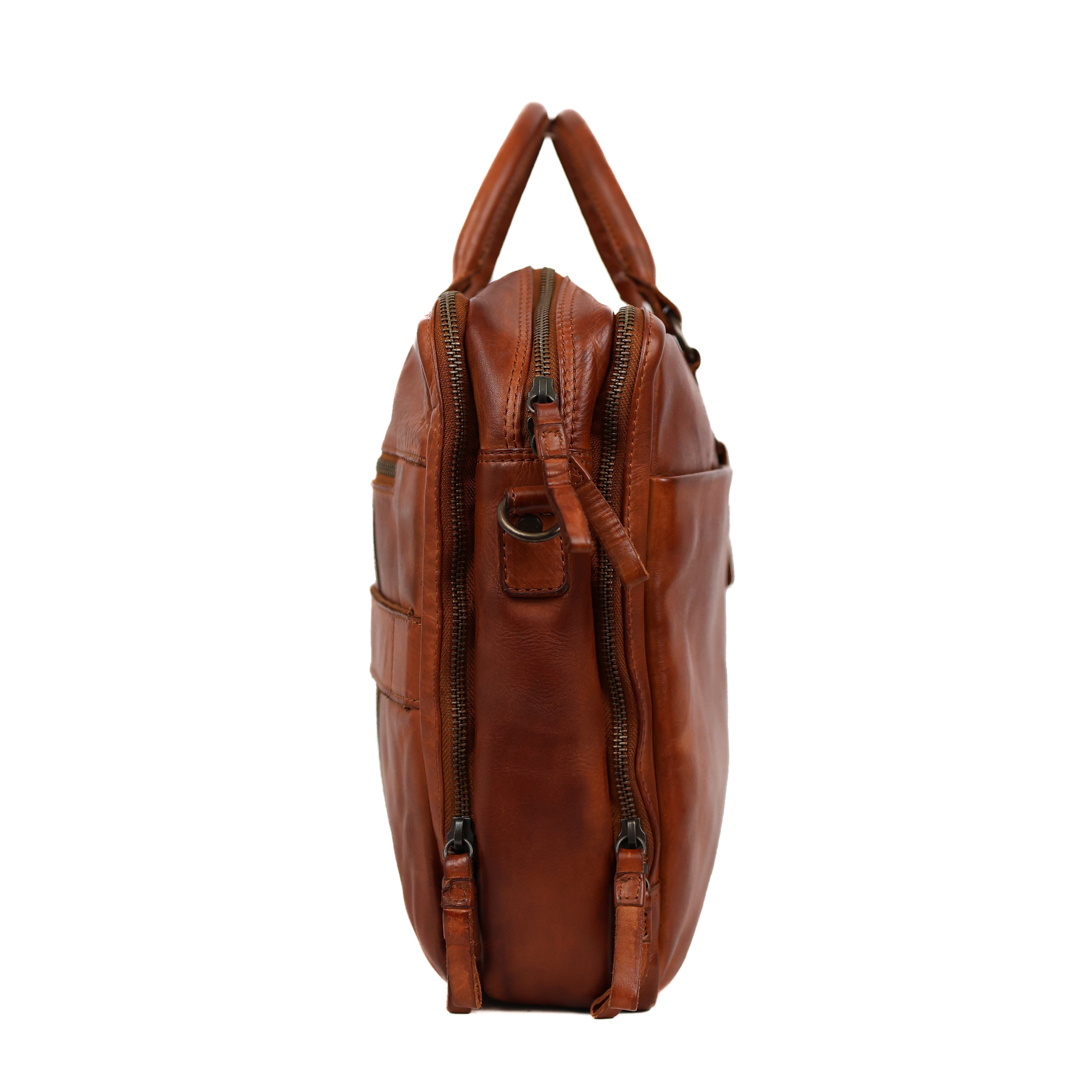Laptop bag 'Silke' cognac
