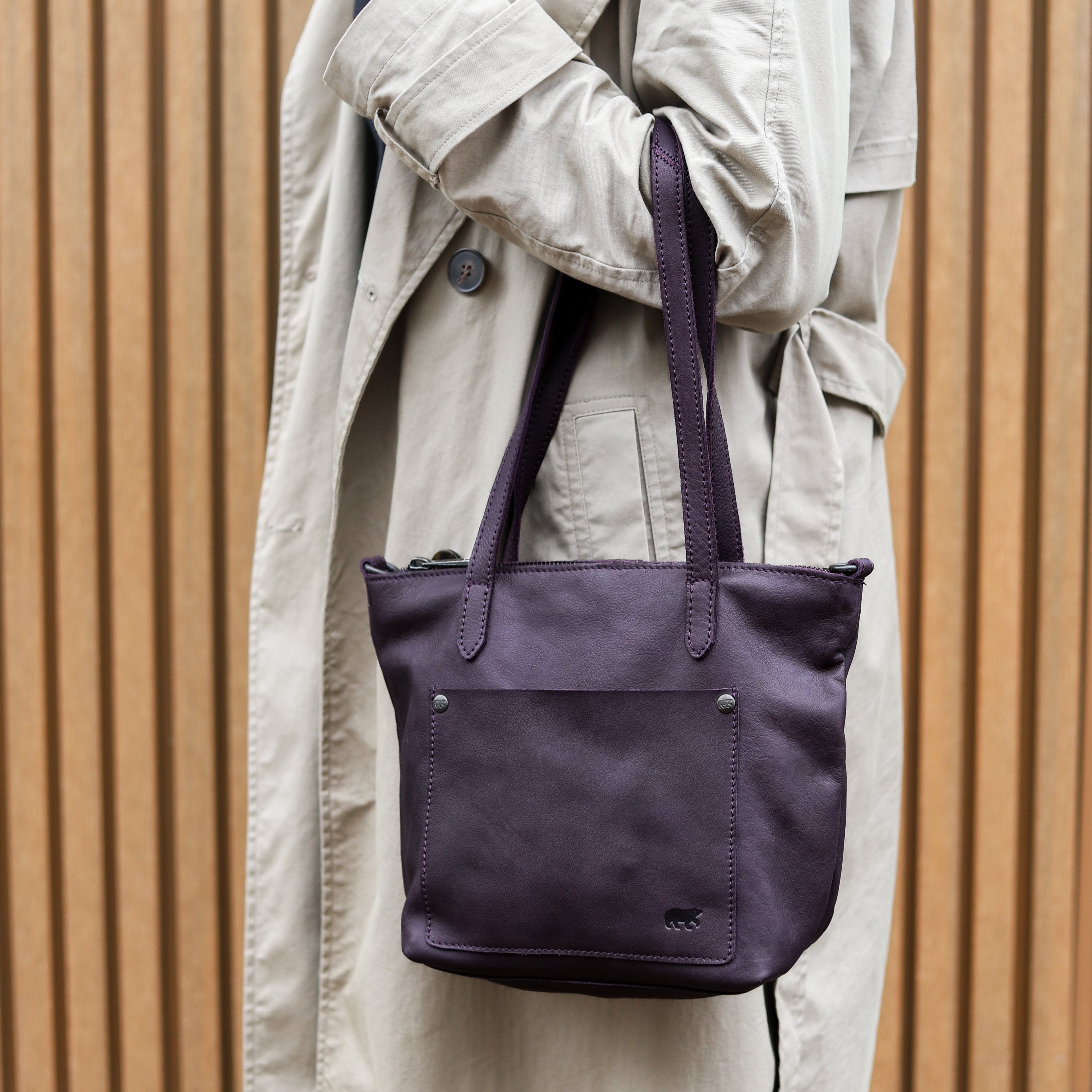 Hand/shoulder bag 'Josephine' plum