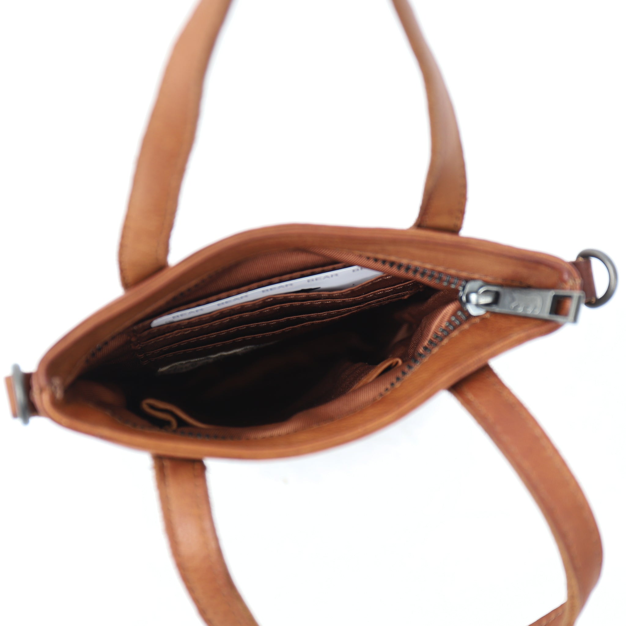 Small handbag/shoulder bag 'Bella' cognac