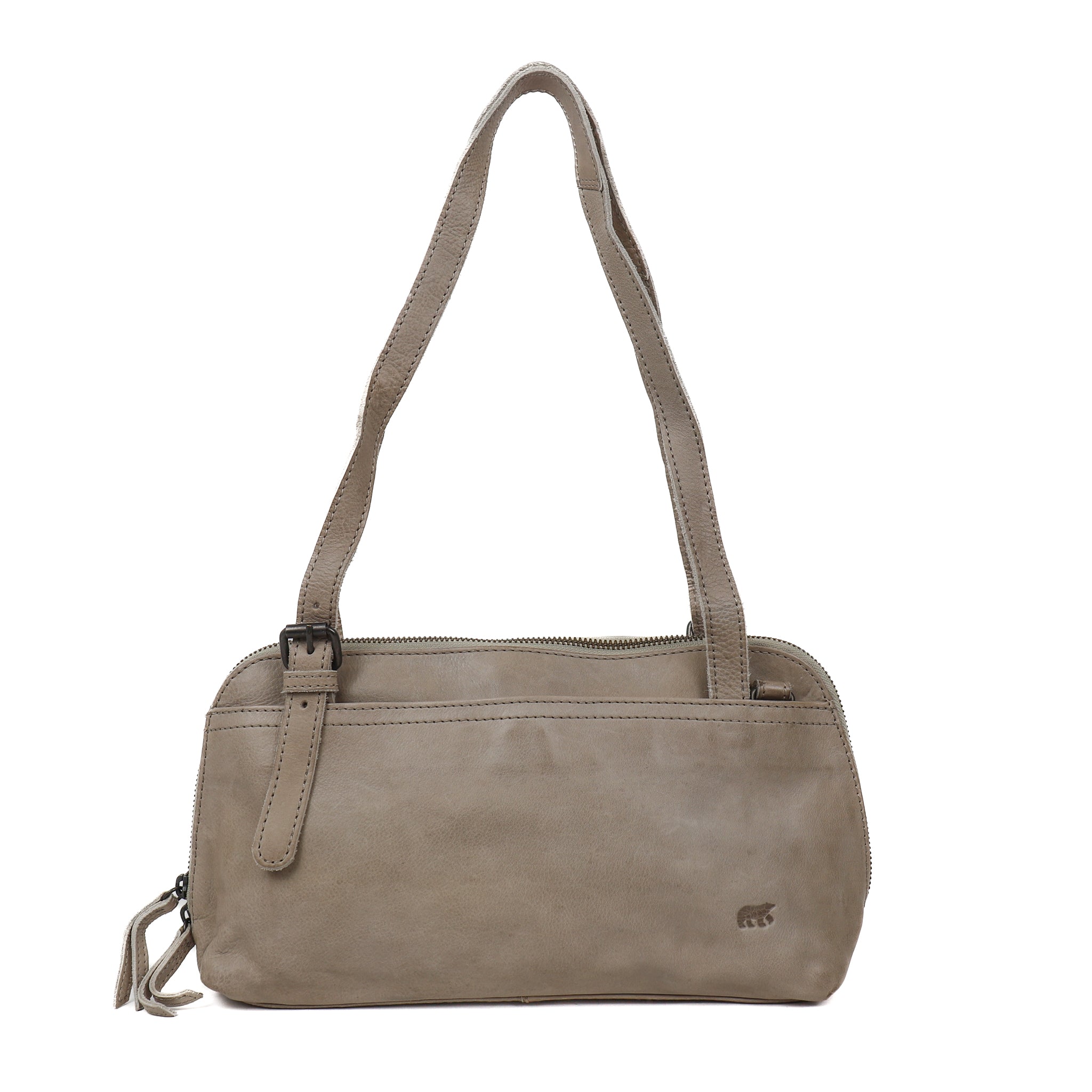 Hand/shoulder bag 'Daphne' silver mink