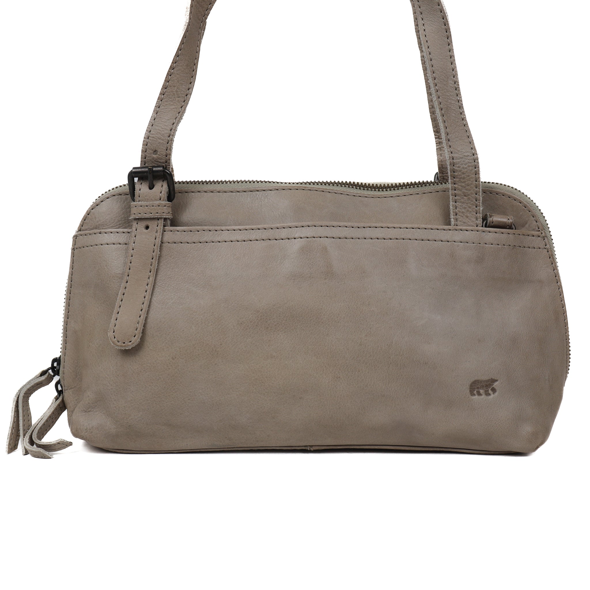 Hand/shoulder bag 'Daphne' silver mink