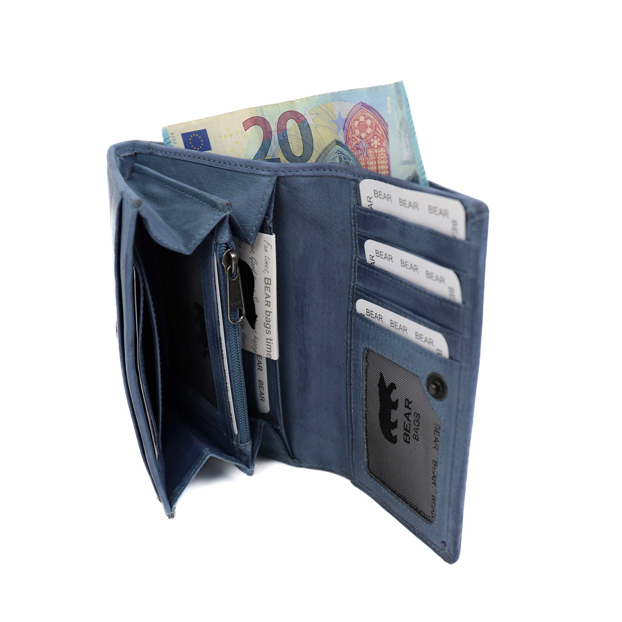 Wrap wallet 'Sweety' elemental blue