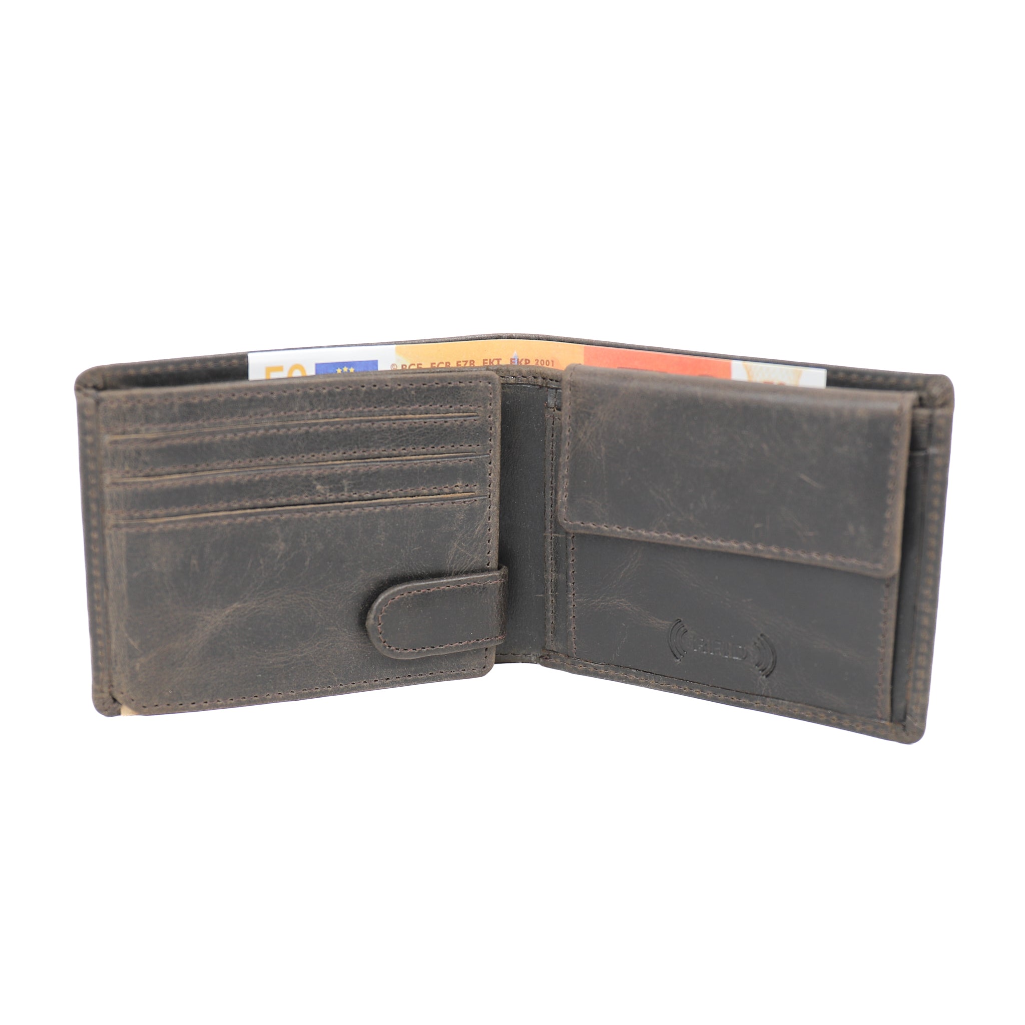 Billfold 'Joost' vintage grijs