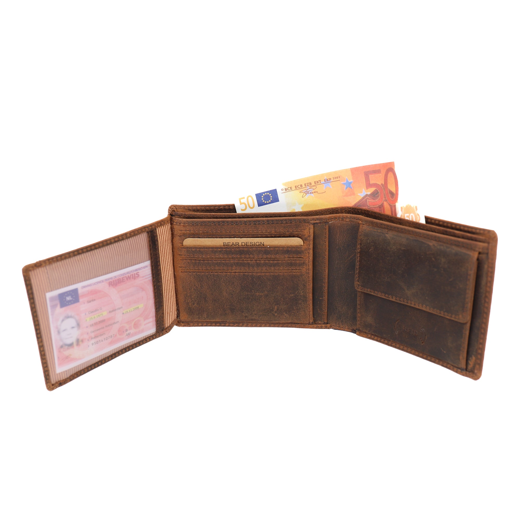 Billfold 'Ryan' Vintage cognac