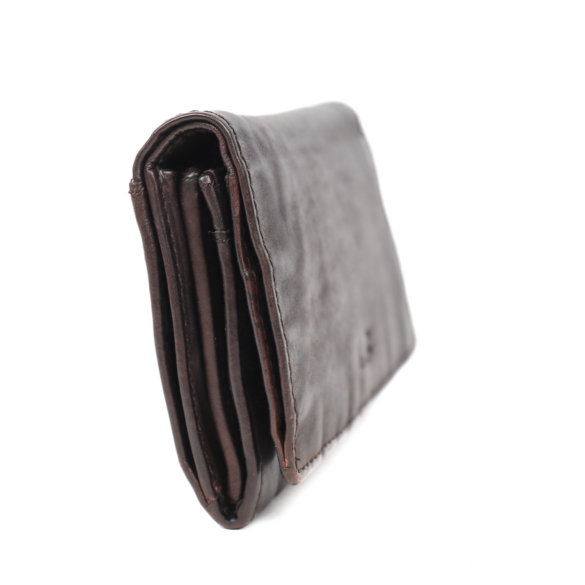 Wrap wallet 'Flappie' dark brown - CL 15572