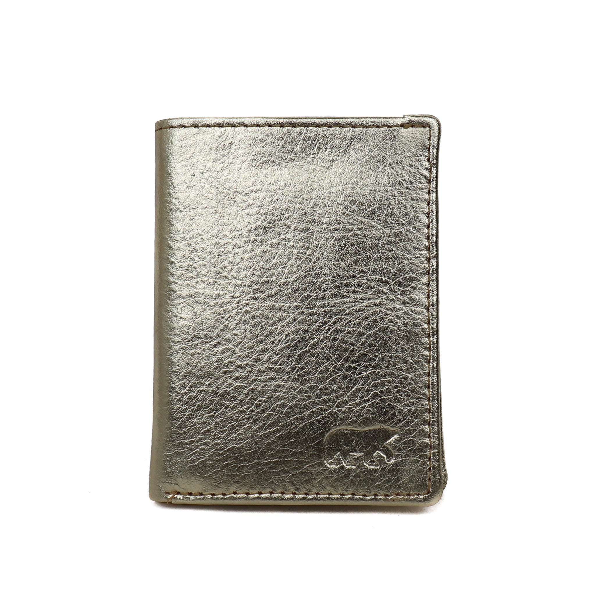 Card holder with banknote compartment 'Cas' champagne