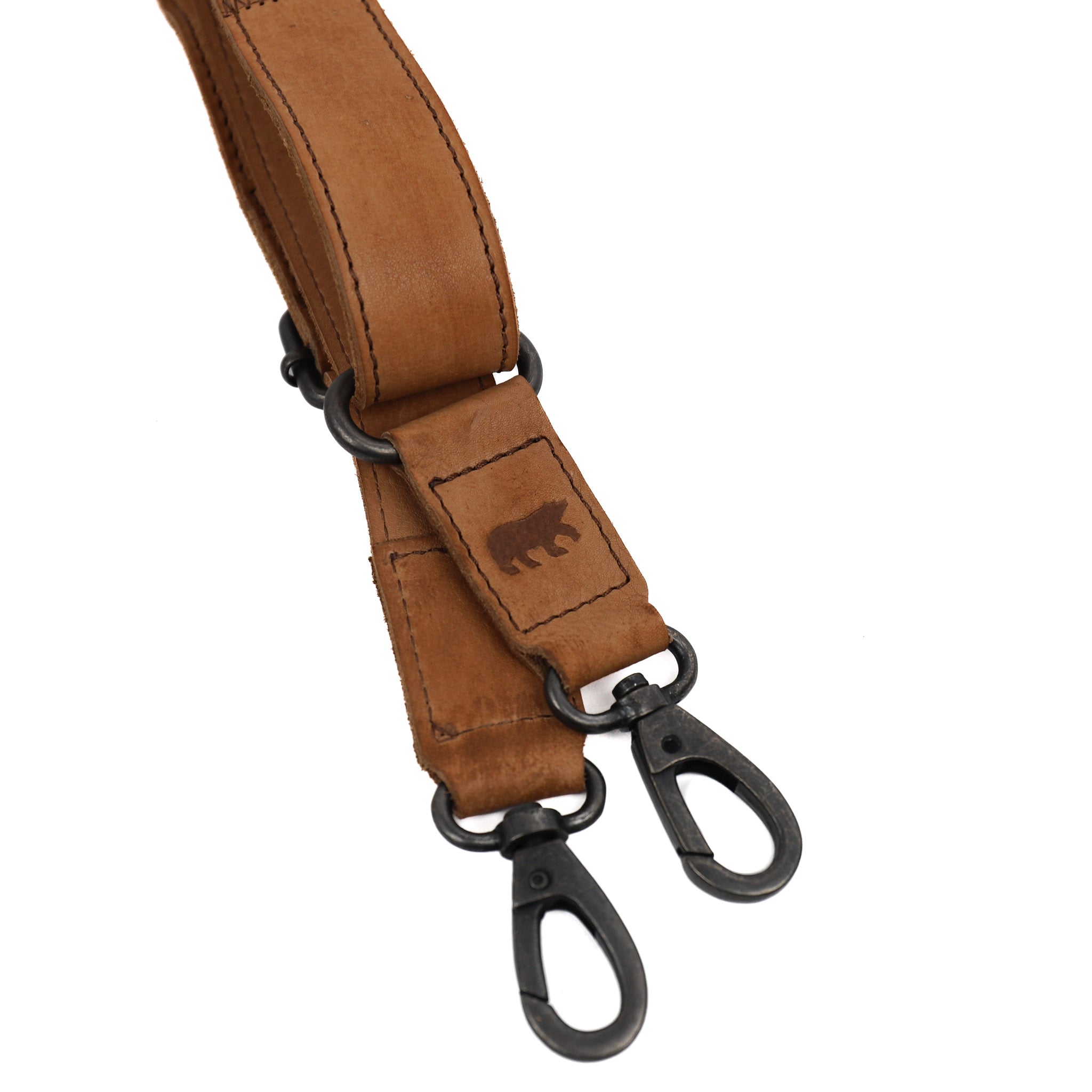 Leather shoulder strap