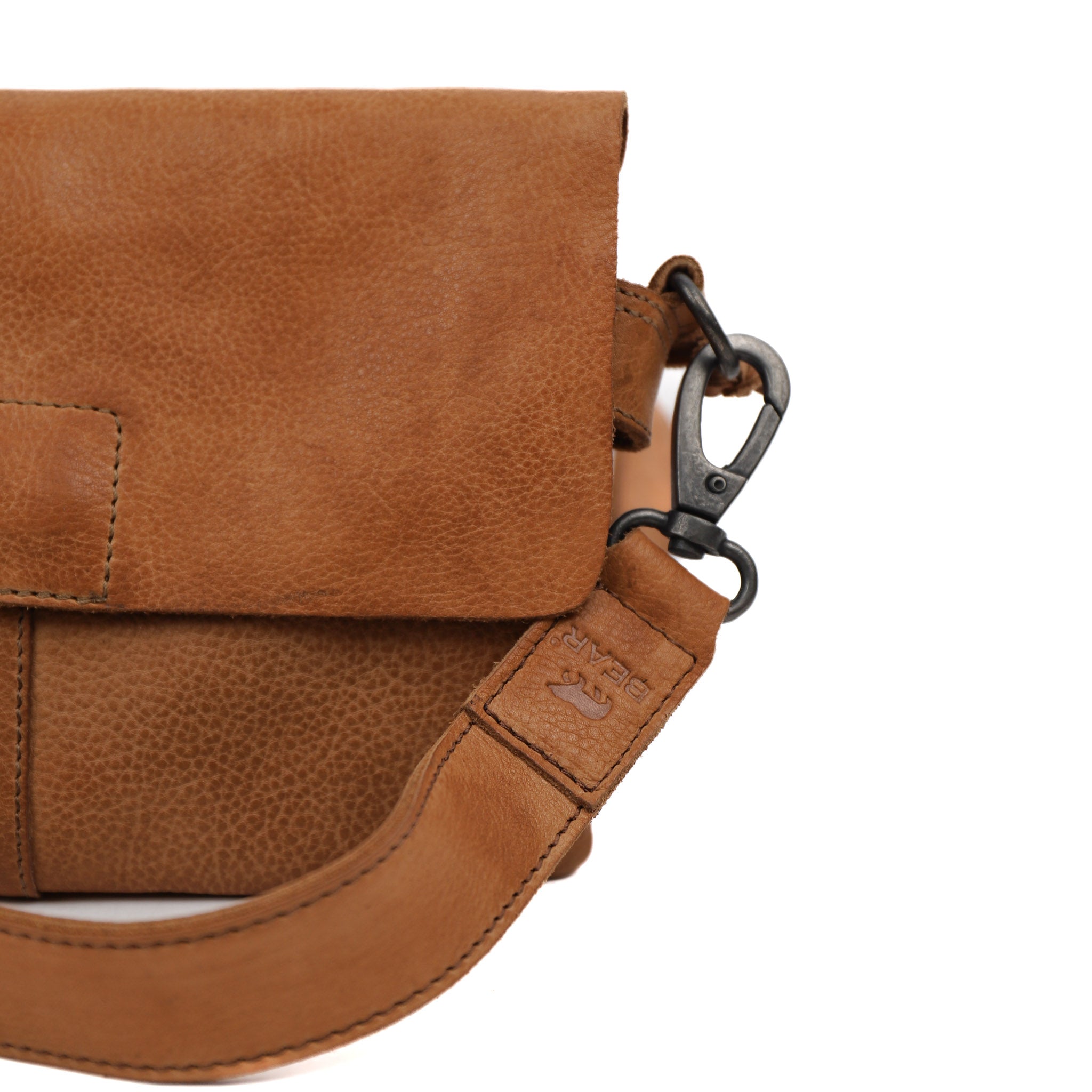 Leather shoulder strap