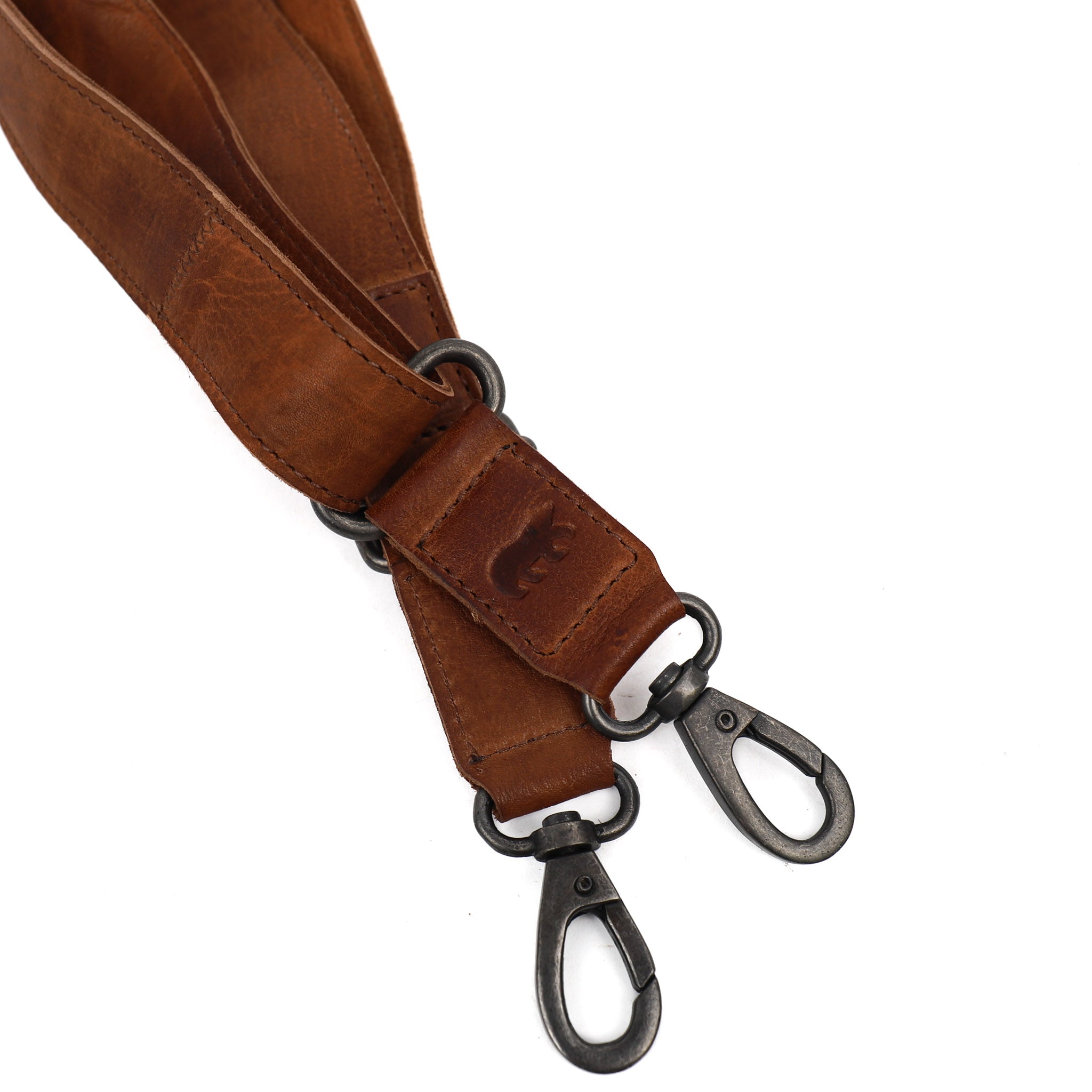 Leather shoulder strap