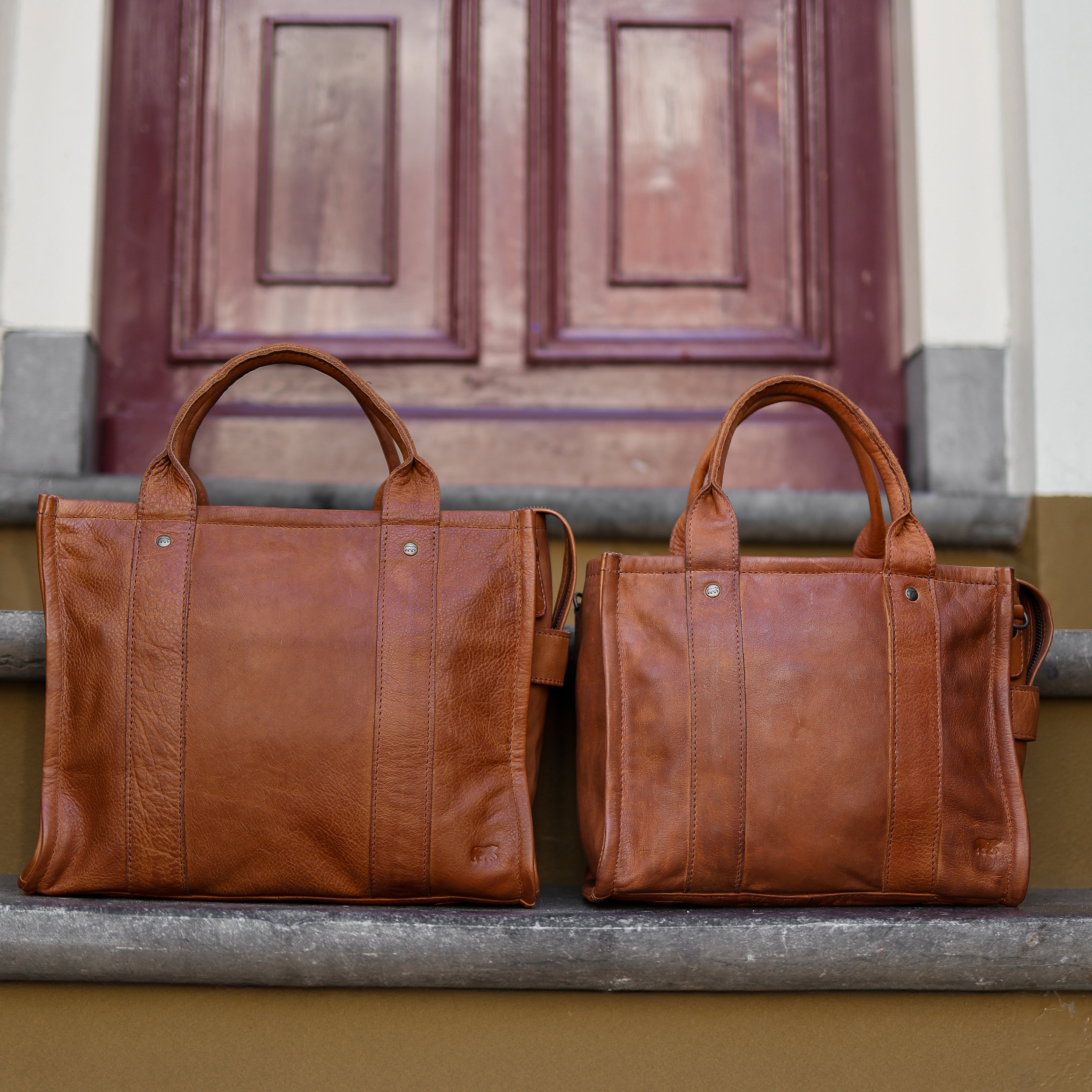 Tote bag 'Pepe' M cognac