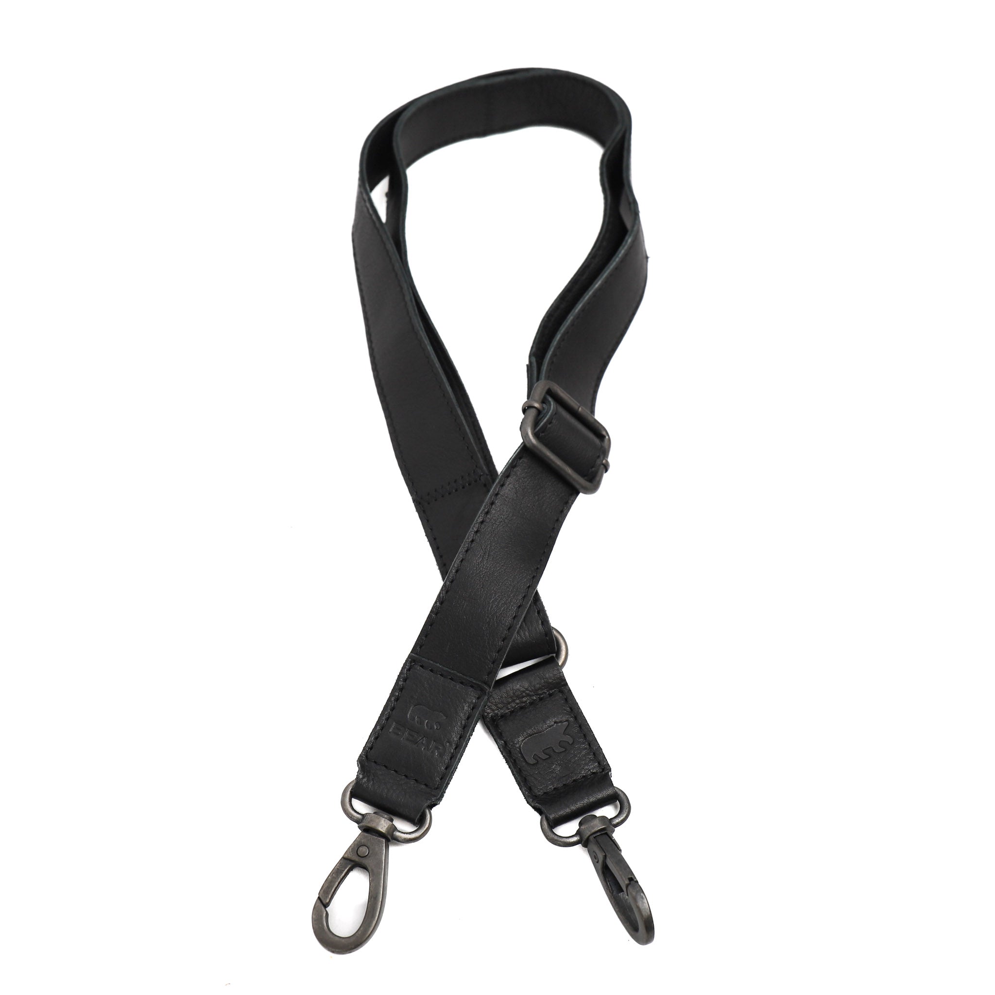 Leather shoulder strap