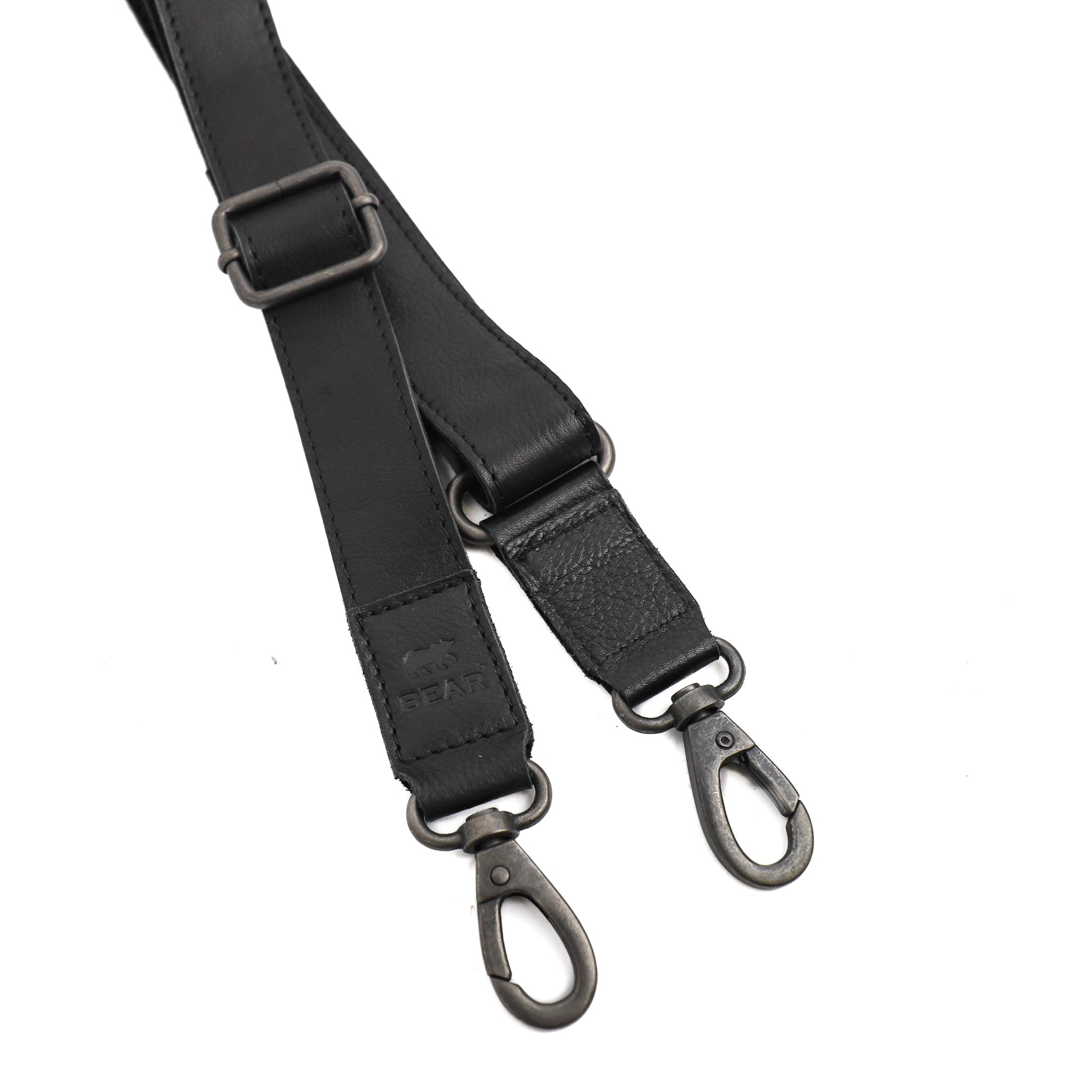 Leather shoulder strap