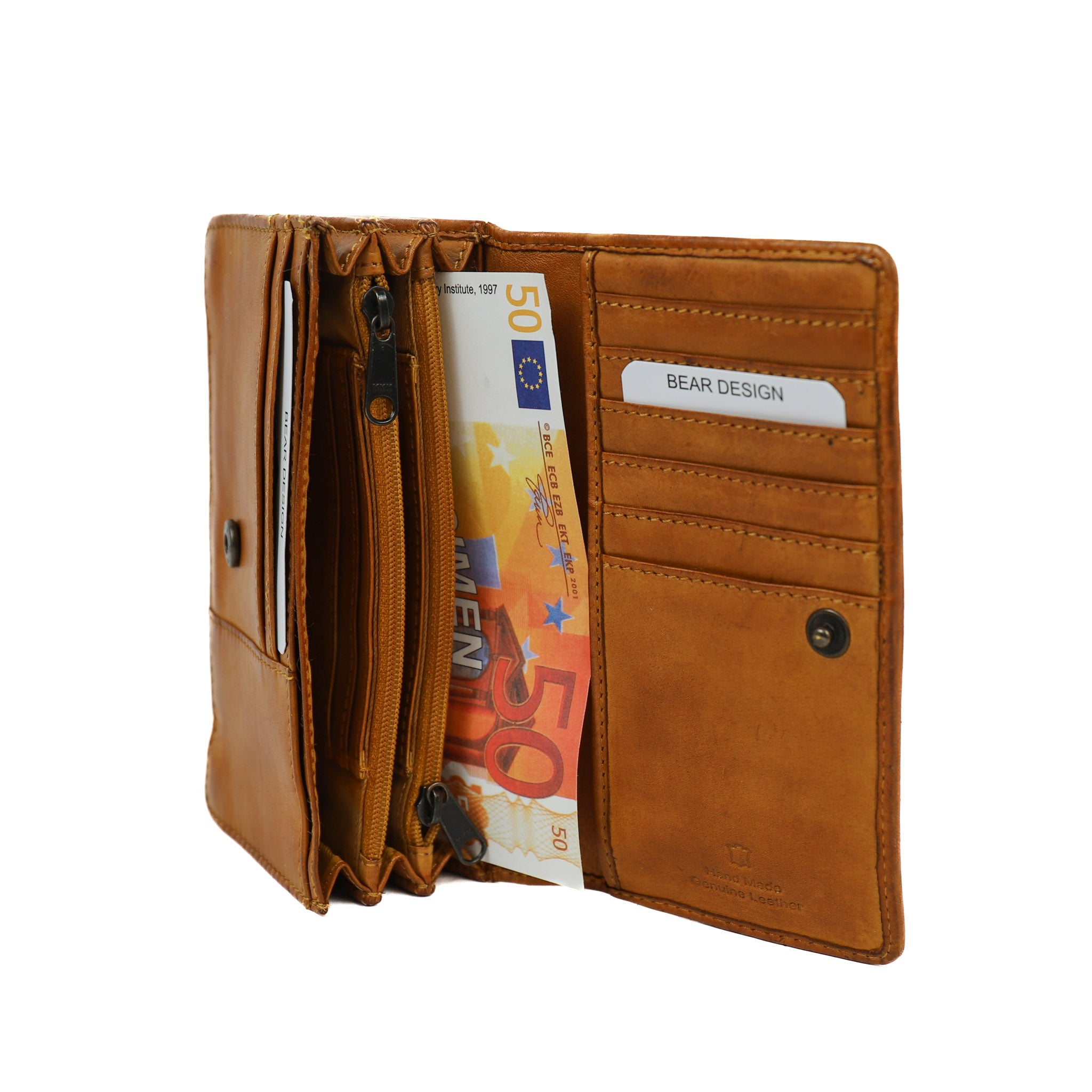 Wrap wallet 'Emma' yellow ocher - CL 782