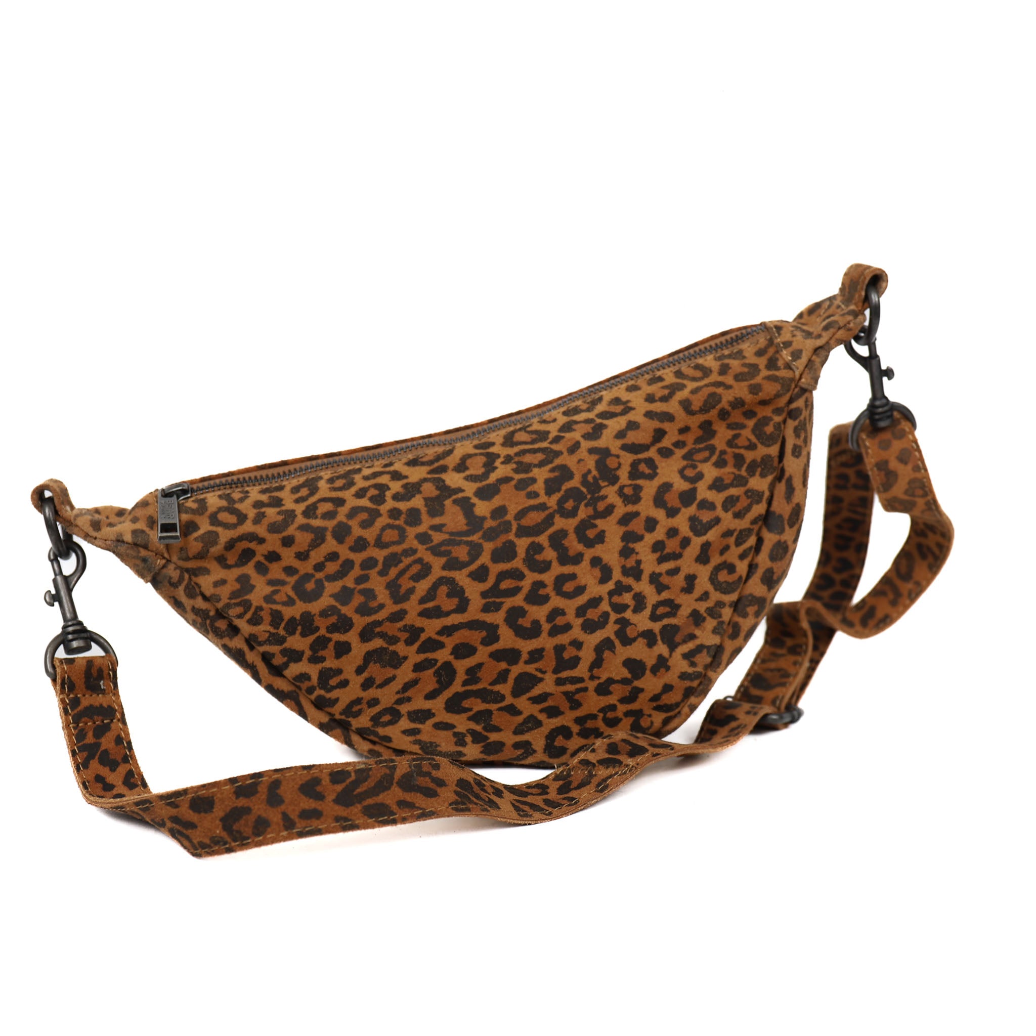 Crossbody tasje 'Toon' panter/cognac