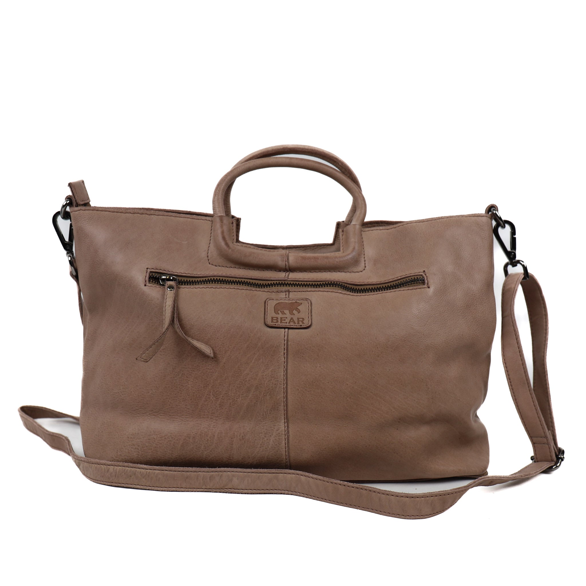 Hand/shoulder bag 'Jasmine' L taupe