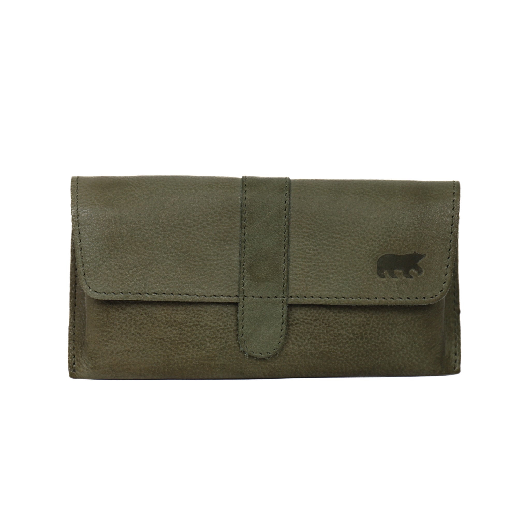 Glasses case 'Weta' olive green