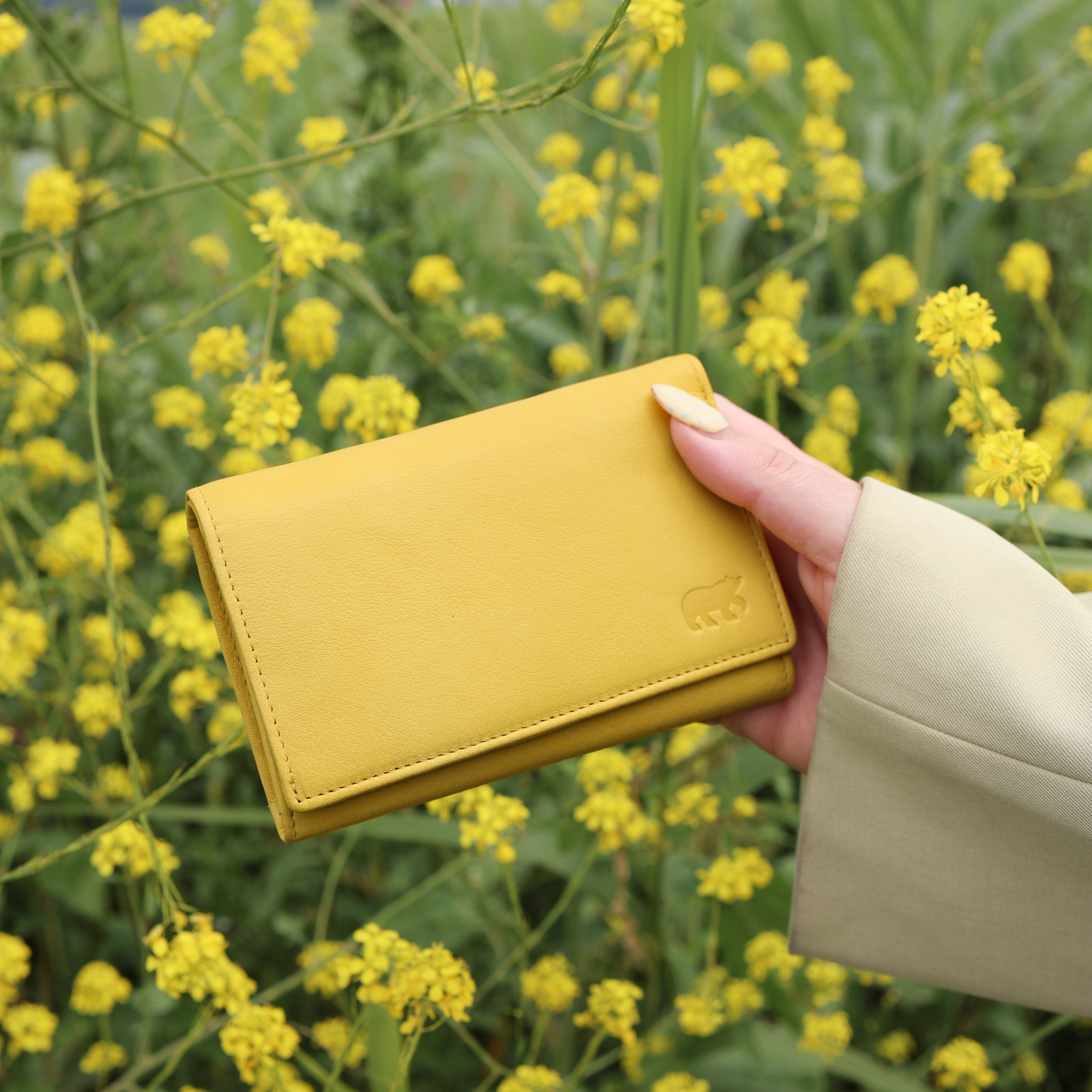 RFID Wrap wallet 'Sweety' butter yellow