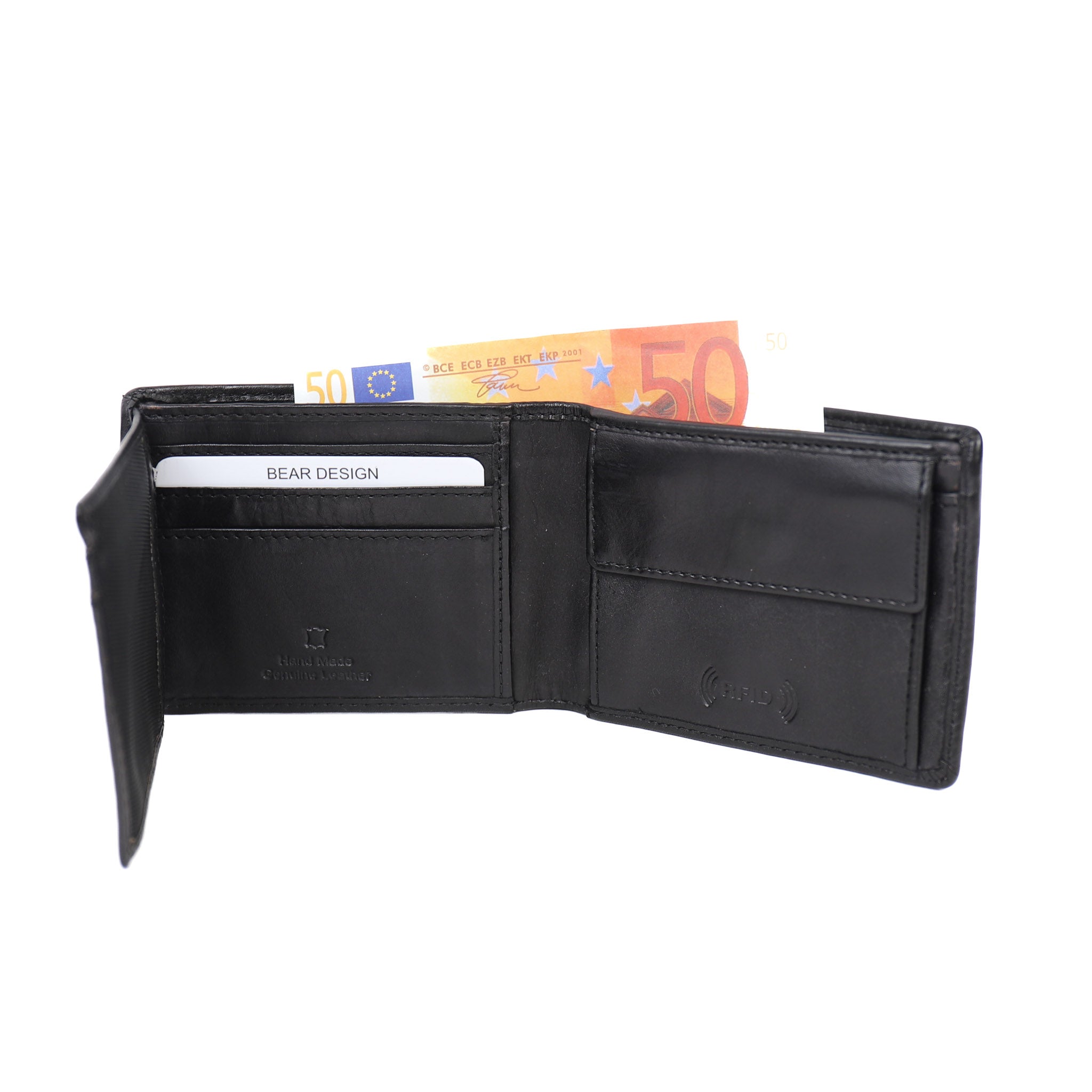 Billfold 'Wesley' zwart