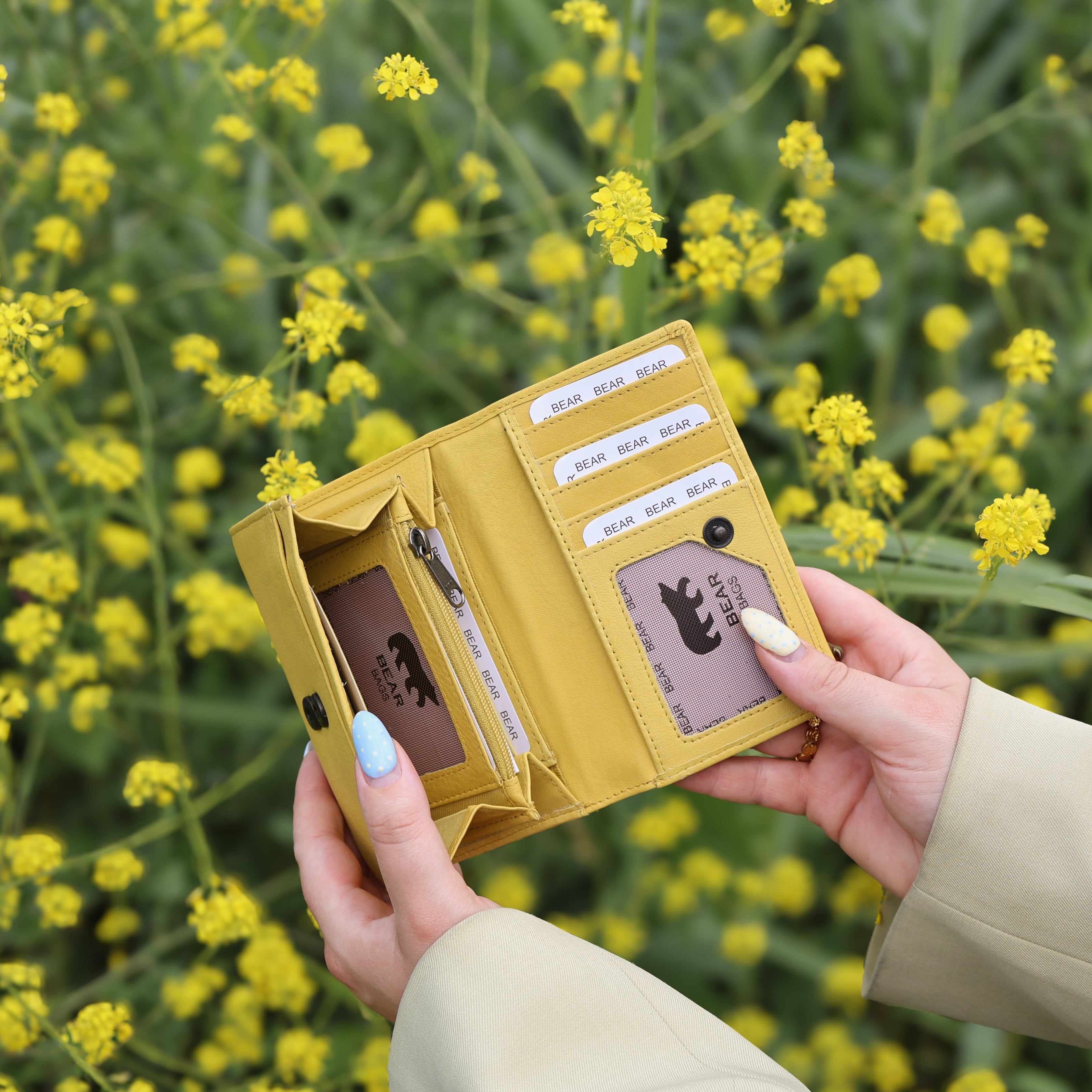 RFID Wrap wallet 'Sweety' butter yellow
