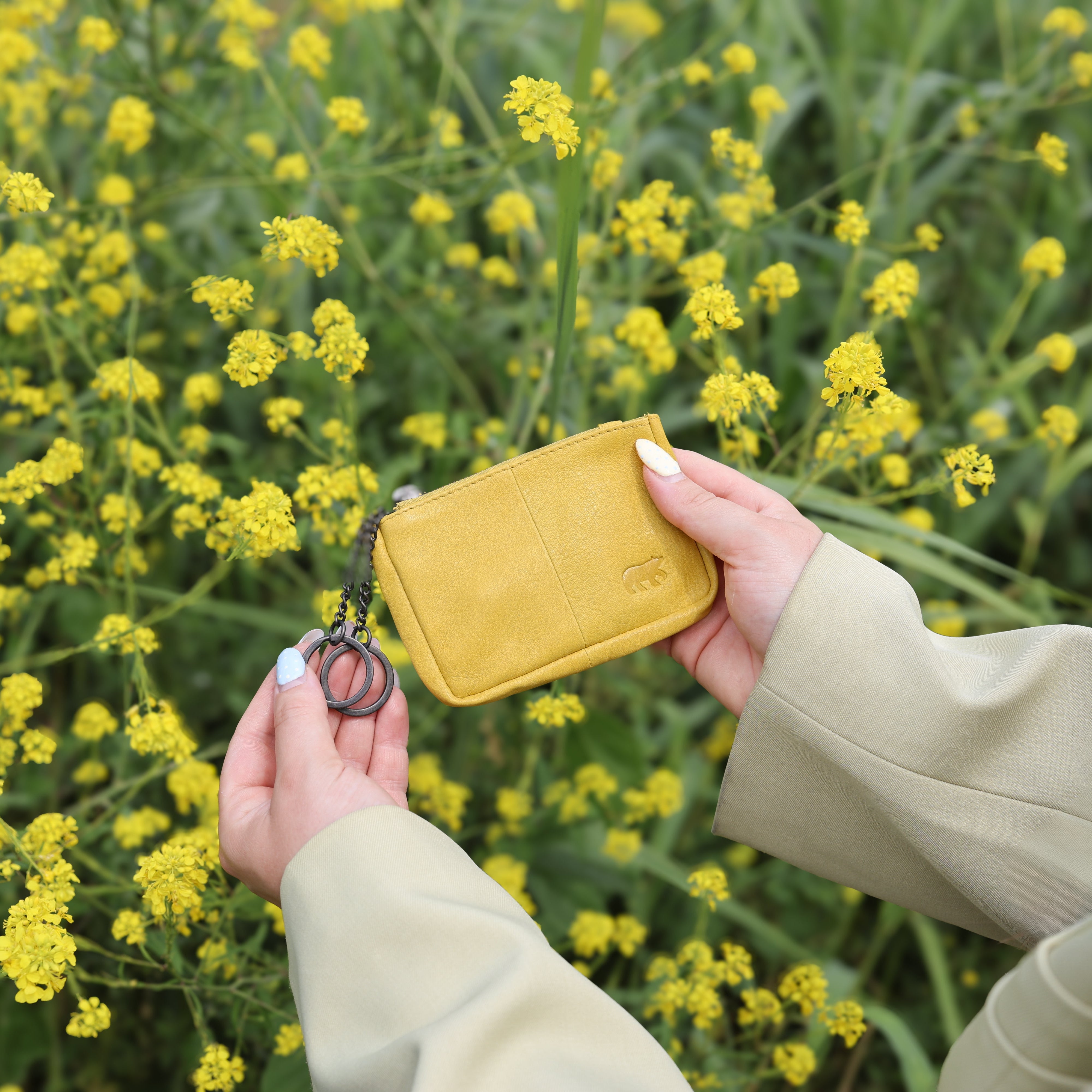 Key pouch 'Lyla' butter yellow