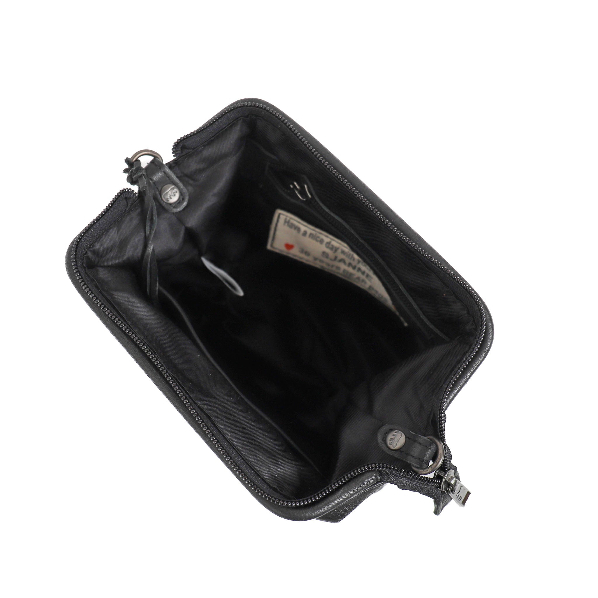 Shoulder bag with bracket closure 'Sjanne' black