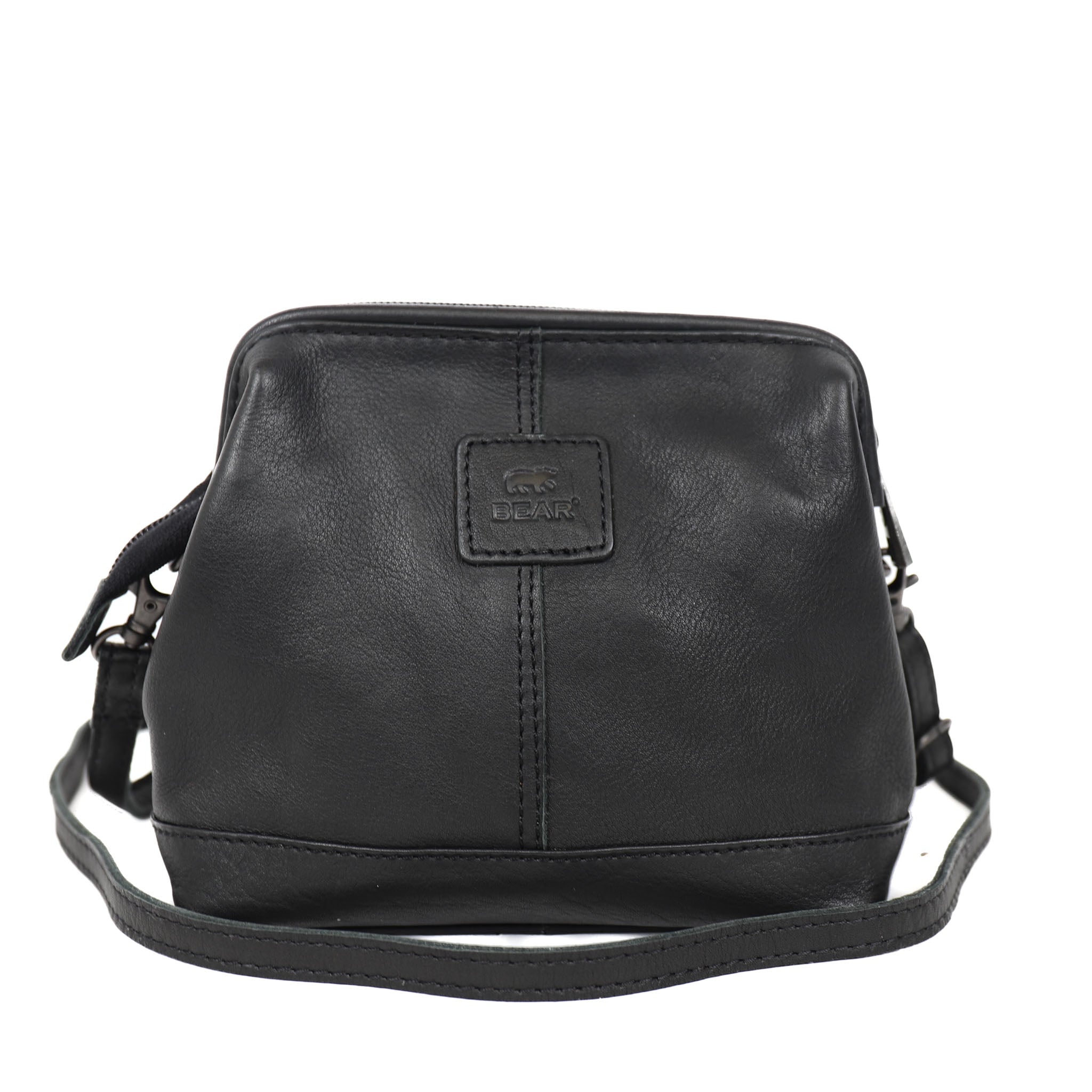 Shoulder bag with bracket closure 'Sjanne' black