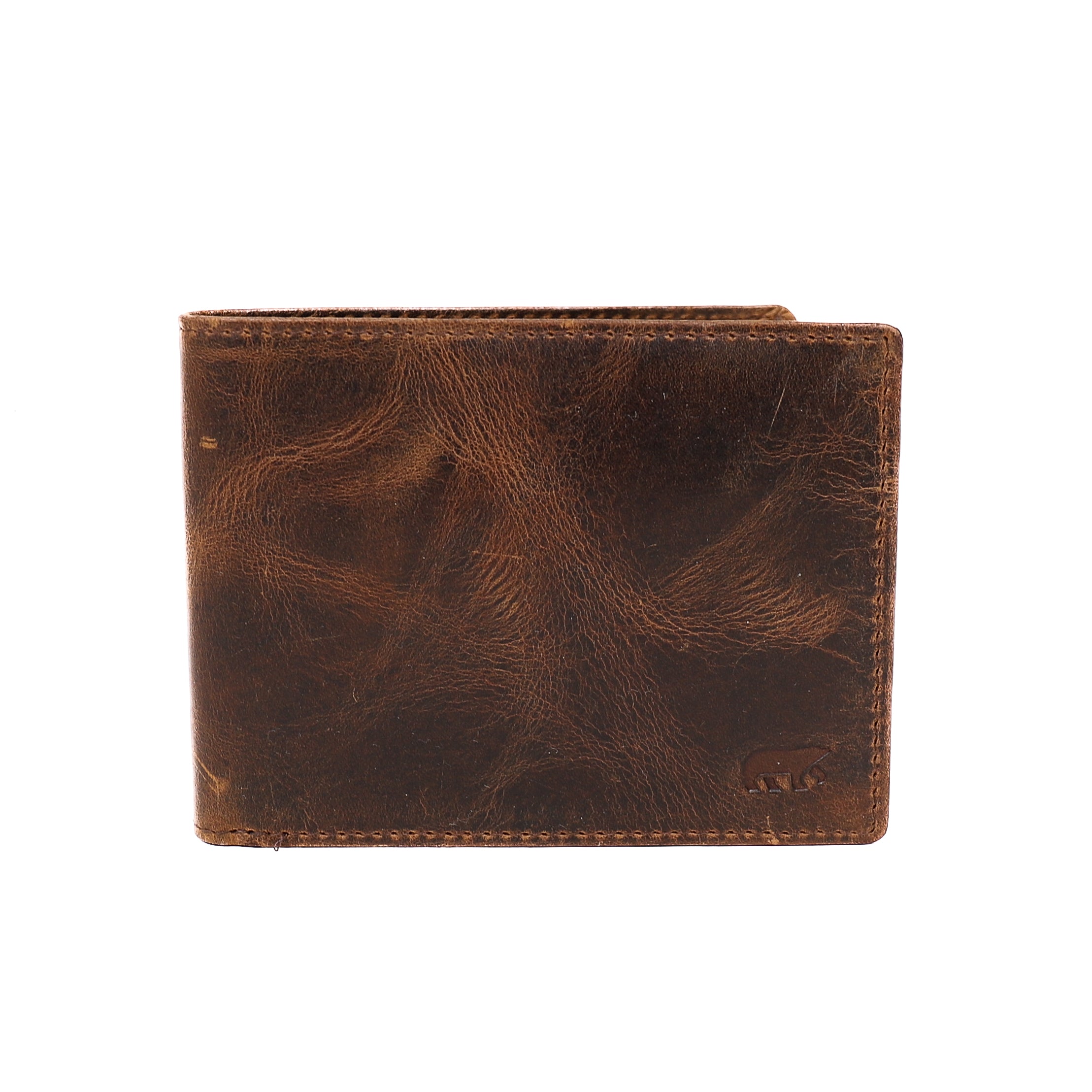 Billfold 'Roy' vintage bruin