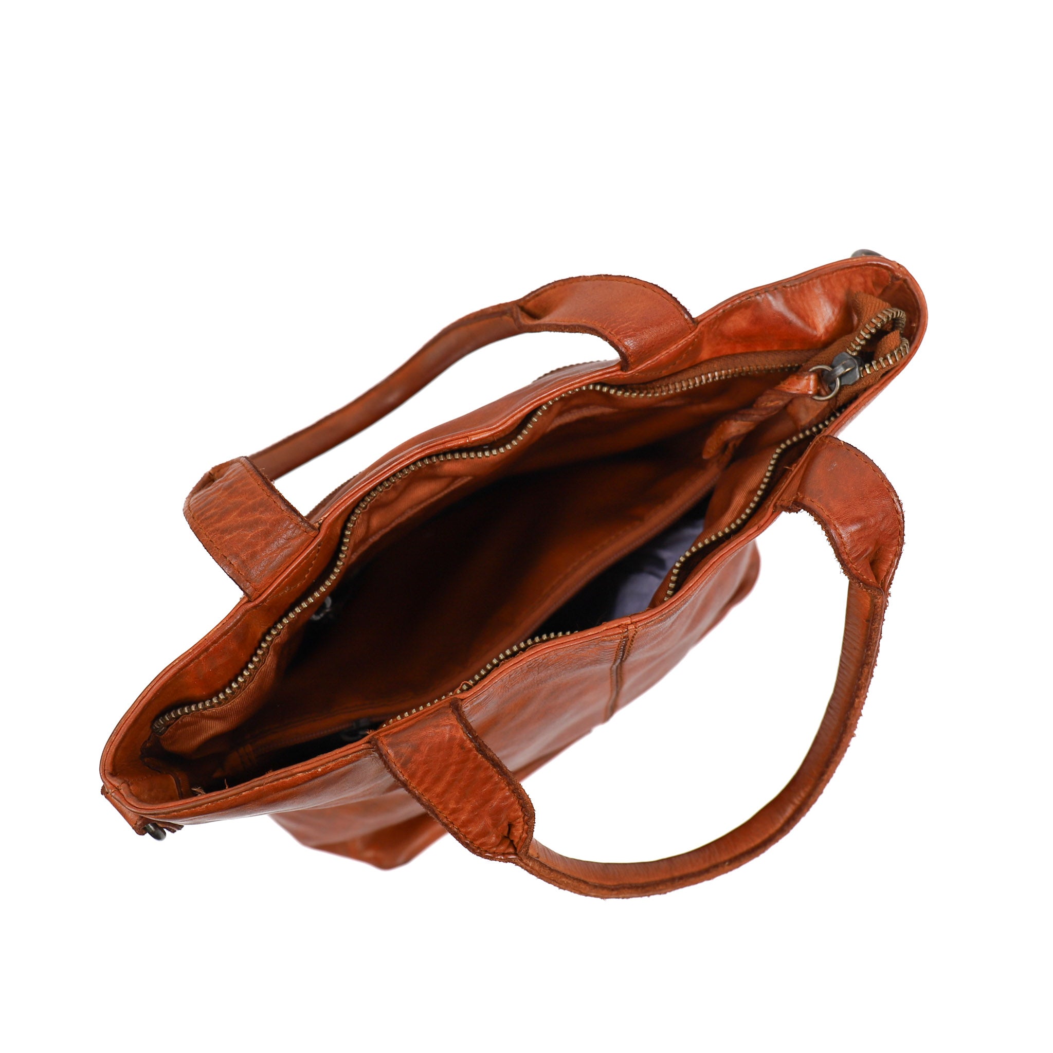 Hand/shoulder bag 'Manon' cognac