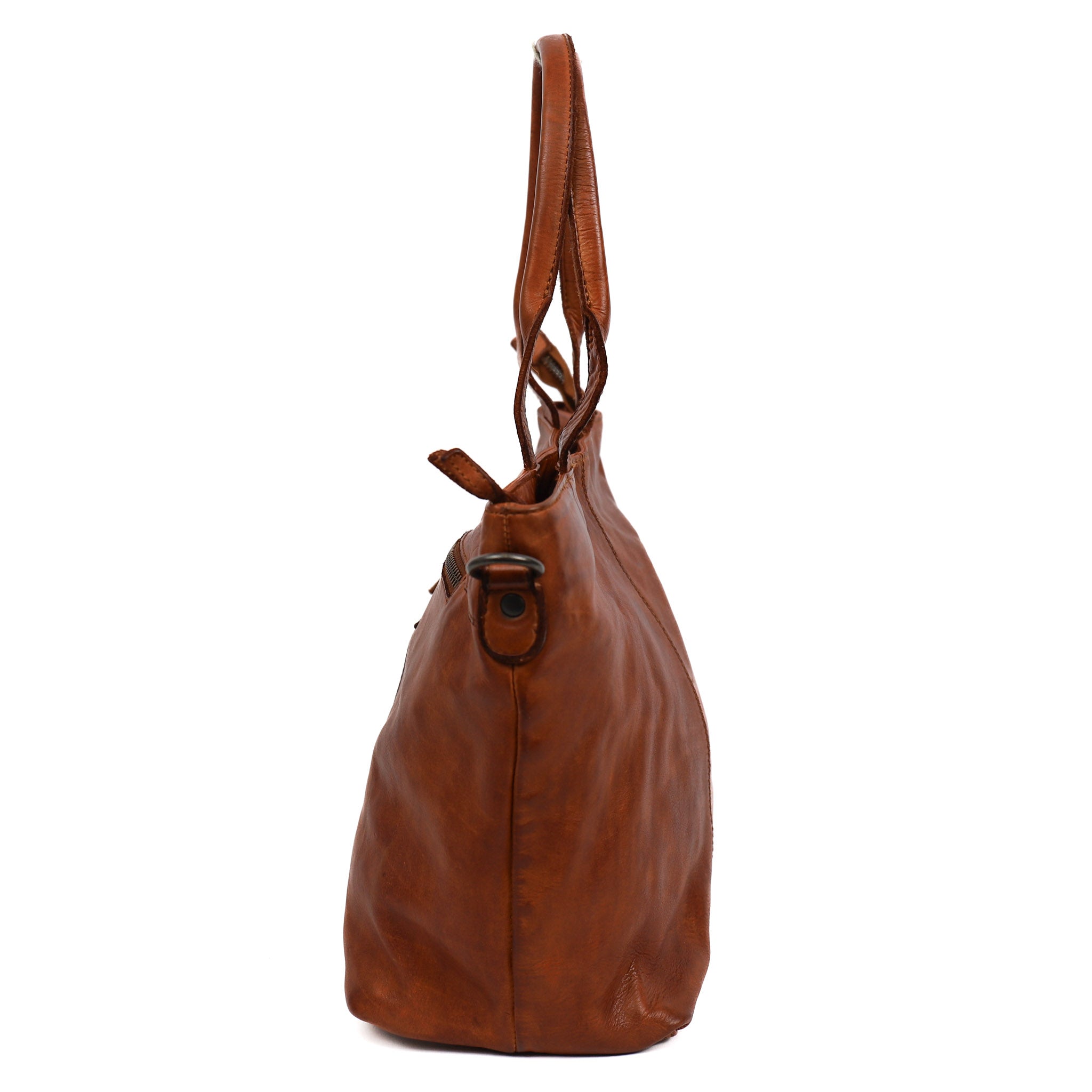 Hand/shoulder bag 'Manon' cognac