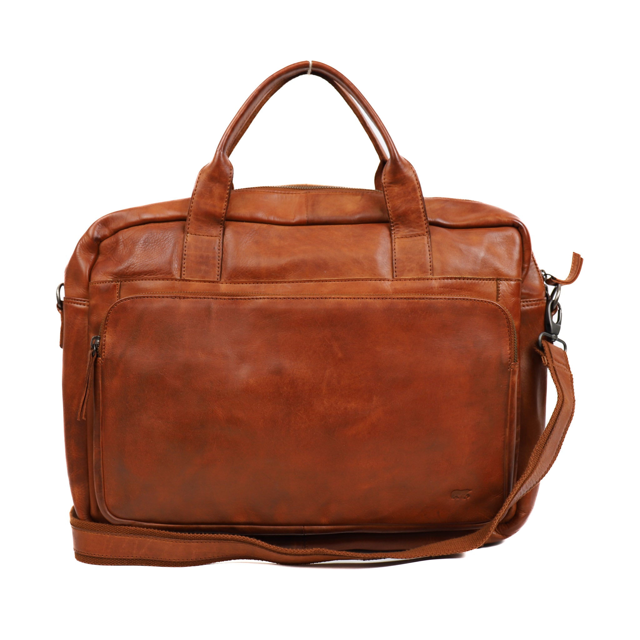 Laptop bag 'Dani' cognac - CL 36824