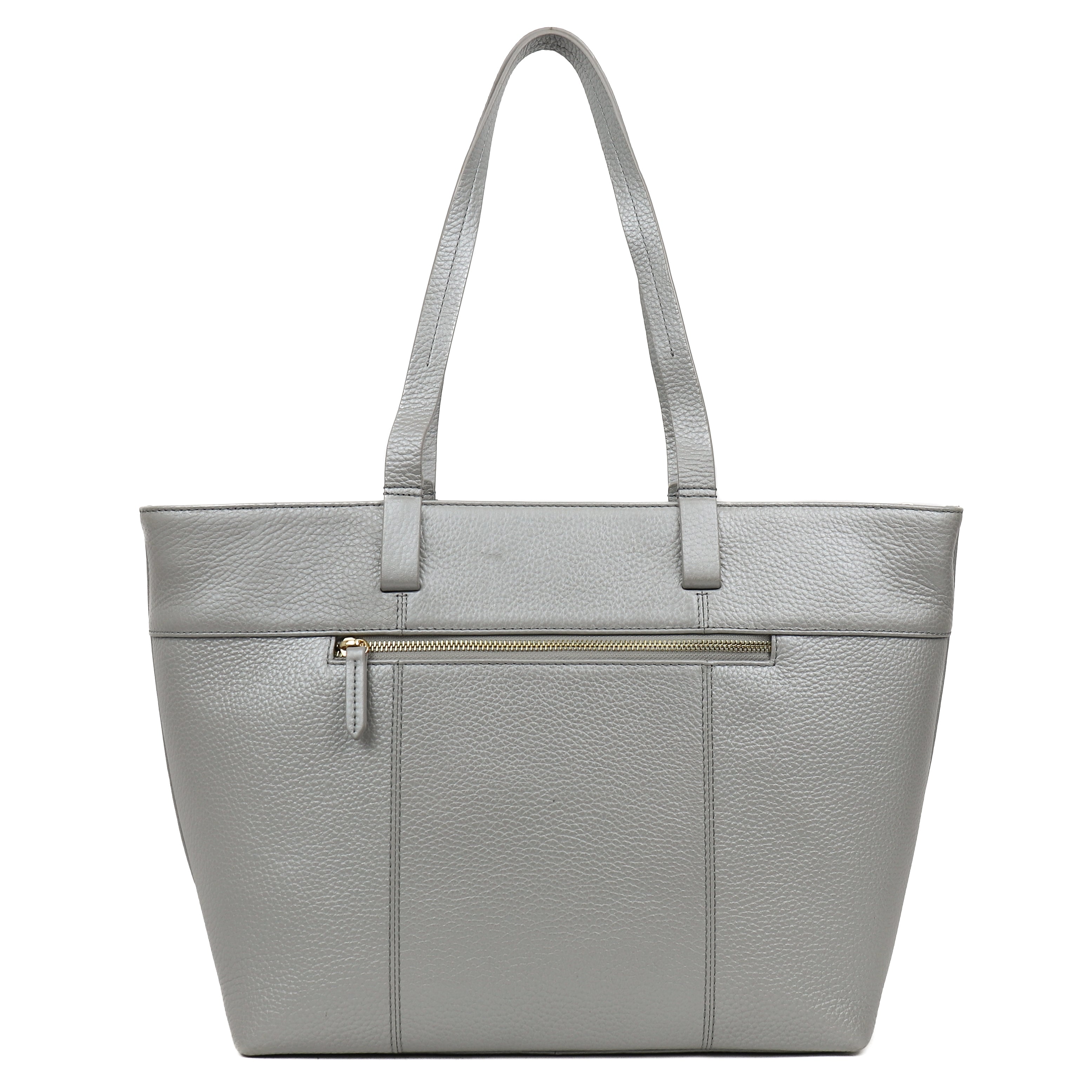 Grote shopper 'Maya' Metallic Silver