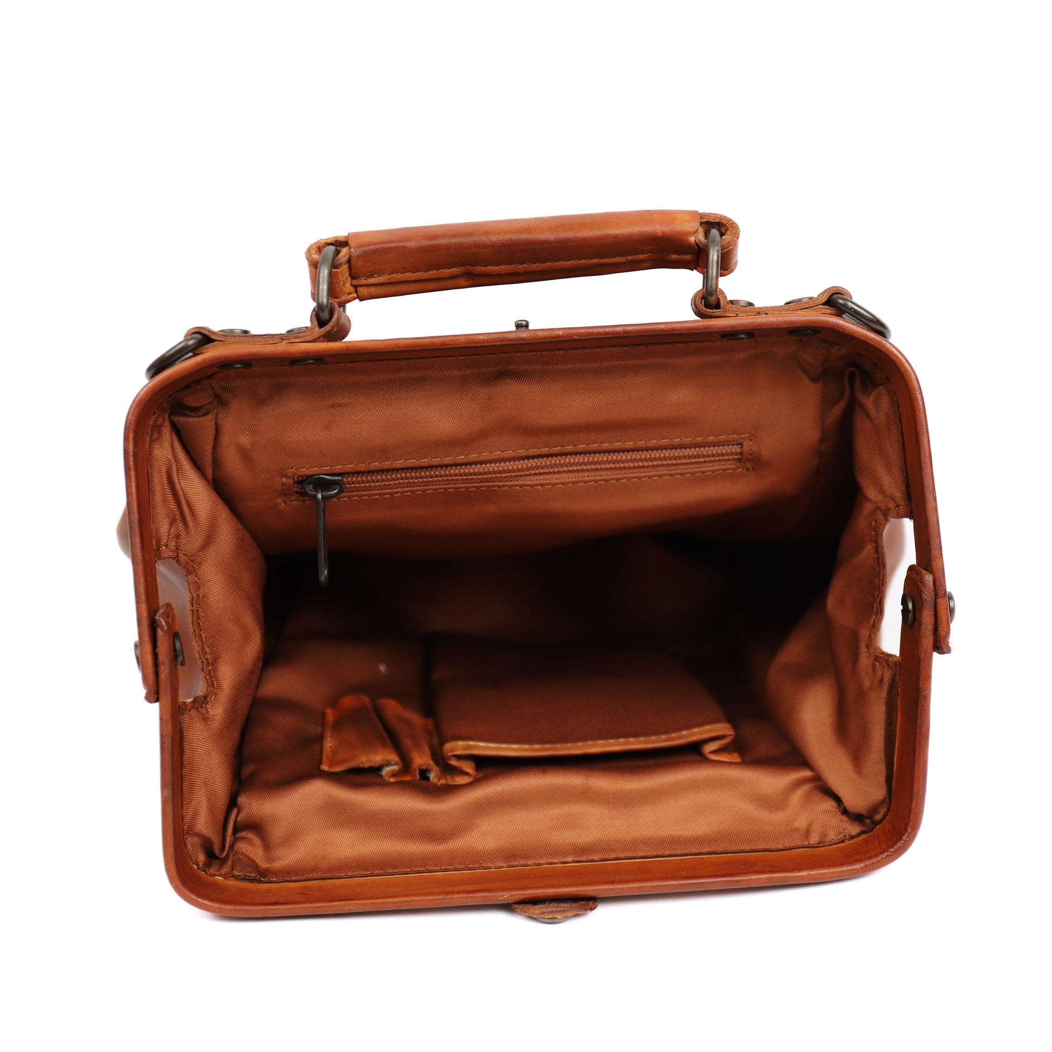 Doctor's bag/backpack 'Shelly' cognac