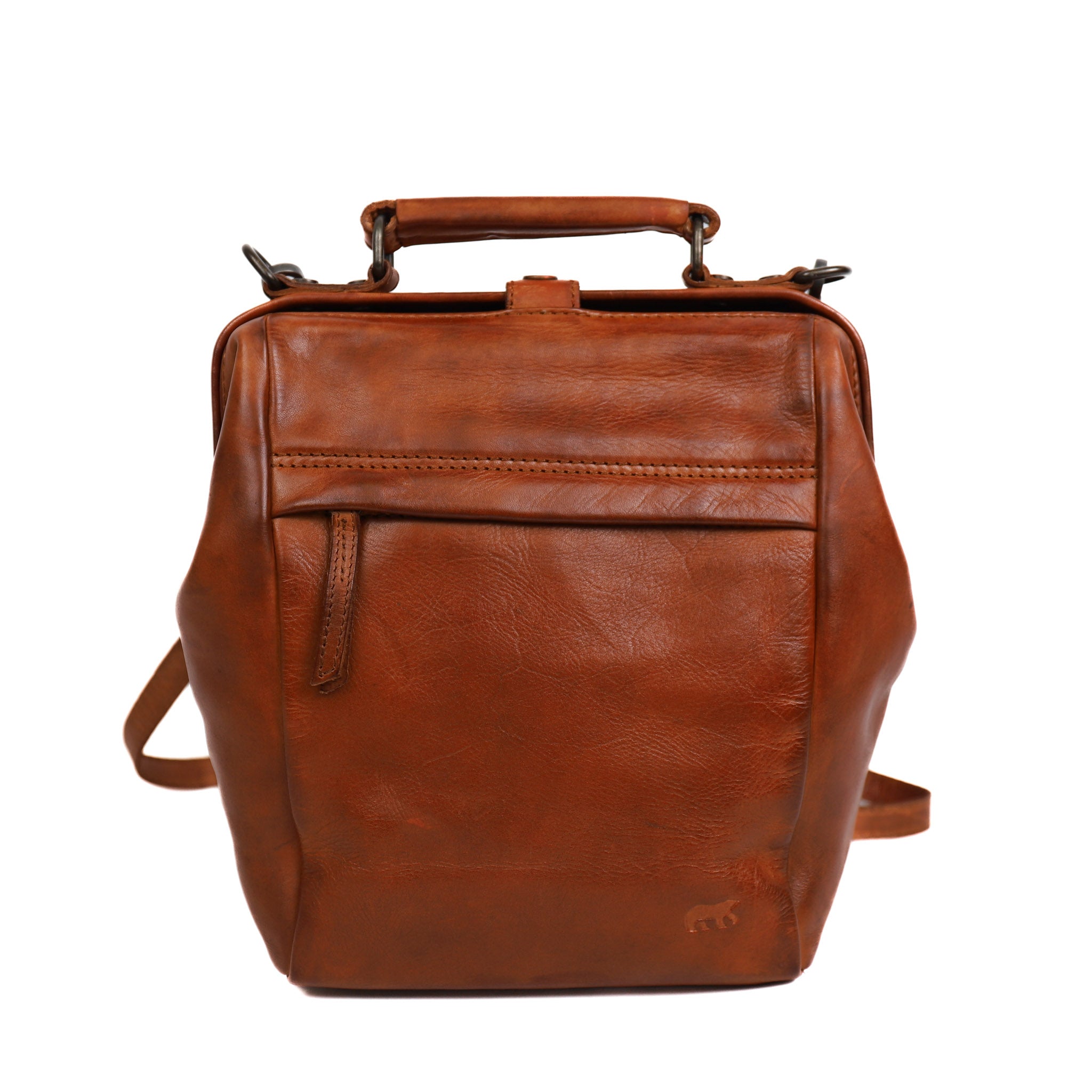 Doctor's bag/backpack 'Shelly' cognac