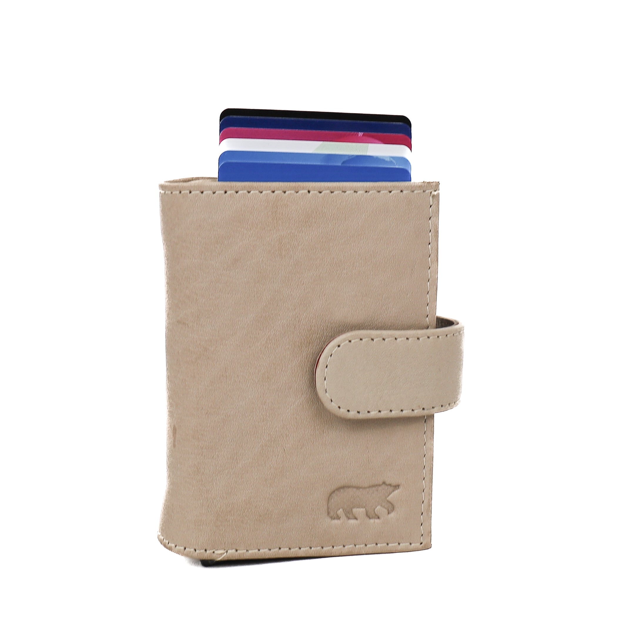 Double card holder 'Eric' feather