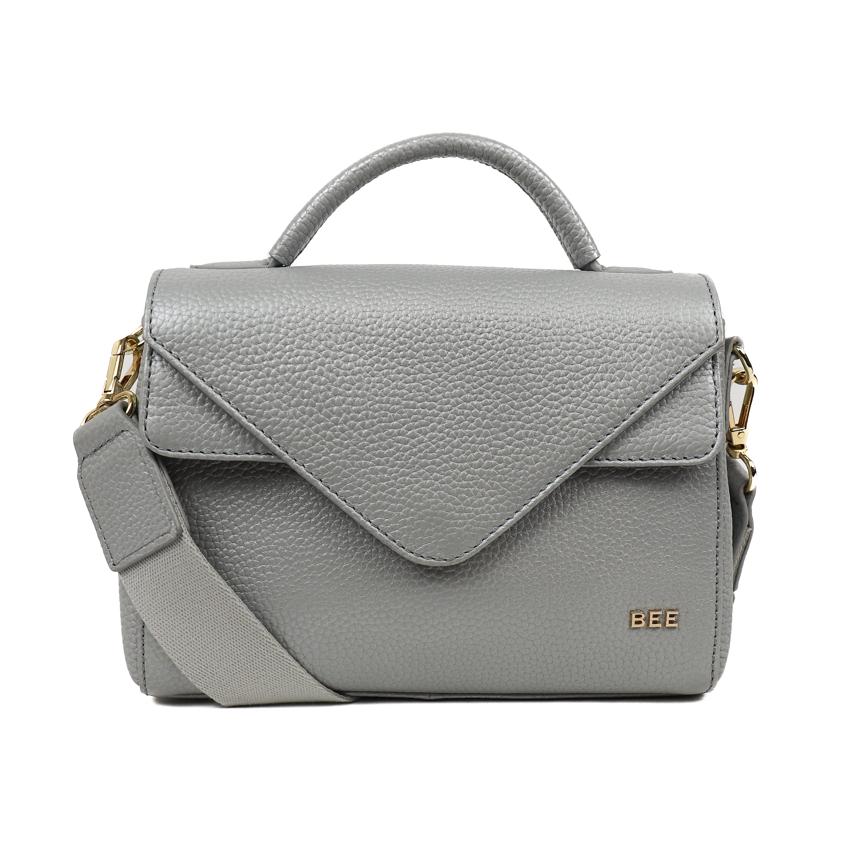 Hand/shoulder bag 'Christy' Metallic Silver