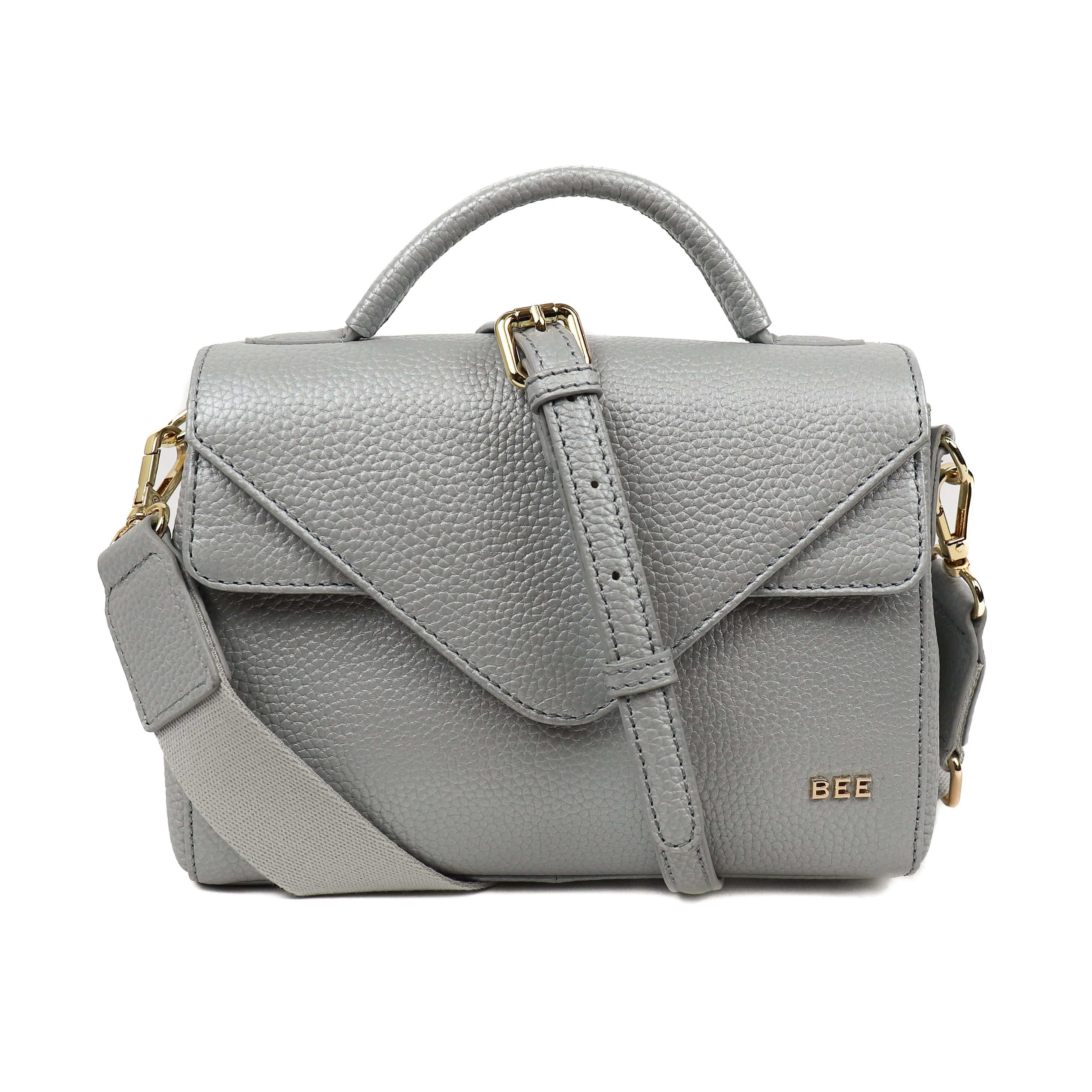 Hand/shoulder bag 'Christy' Metallic Silver