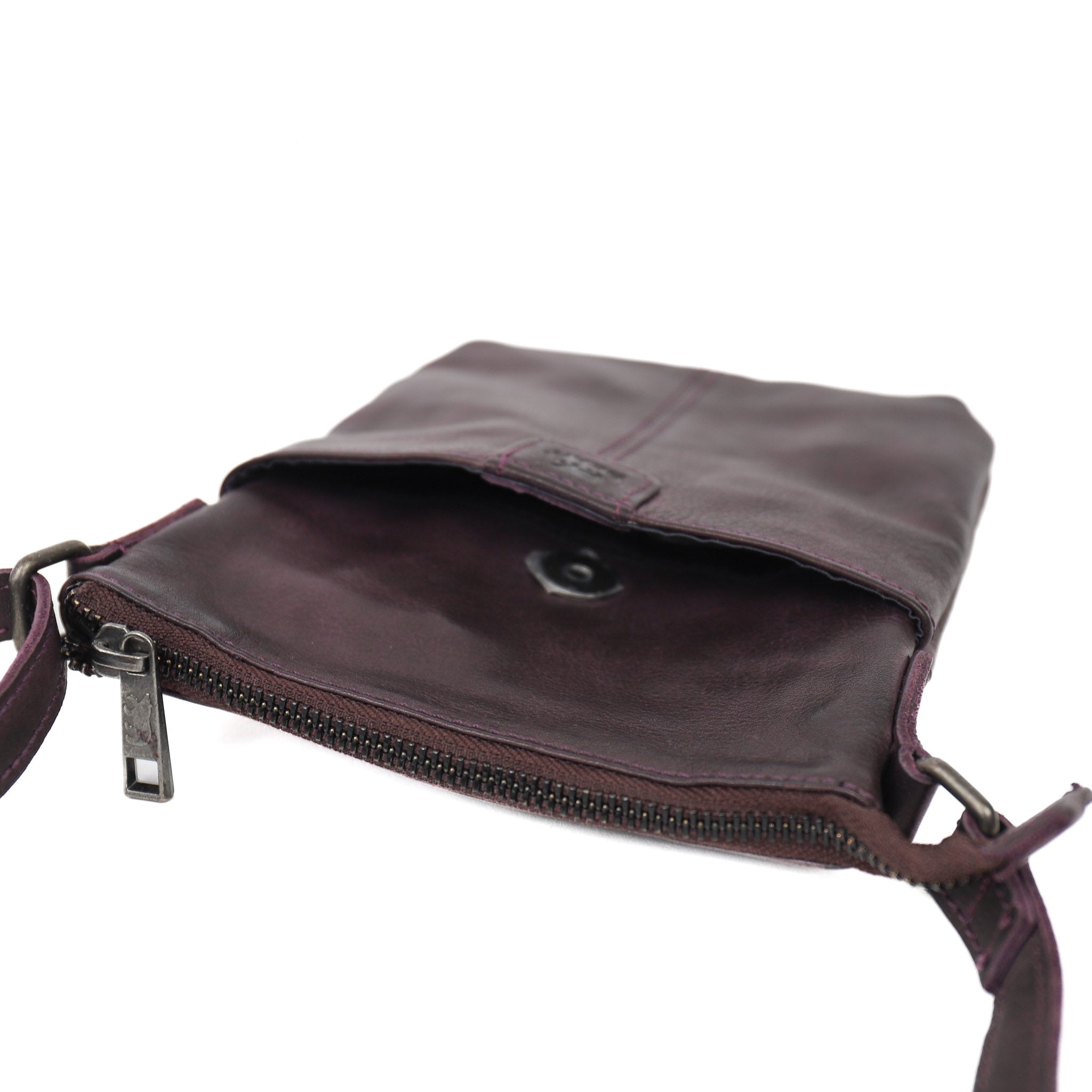 Shoulder bag 'Davide' Plum