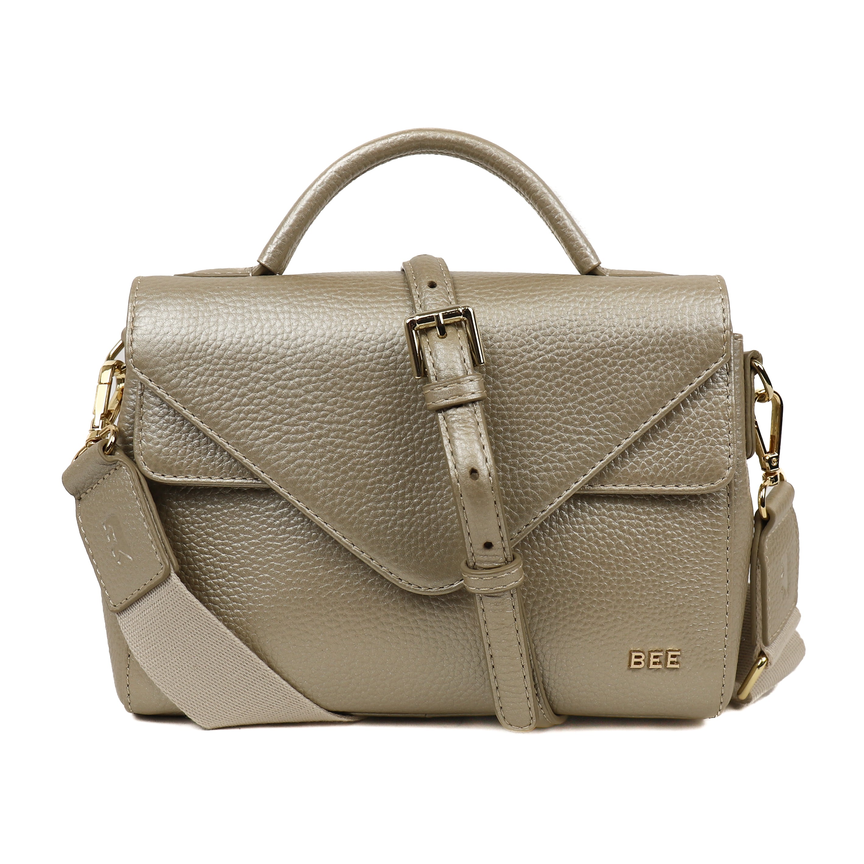 Hand/shoulder bag 'Christy' Metallic Gold